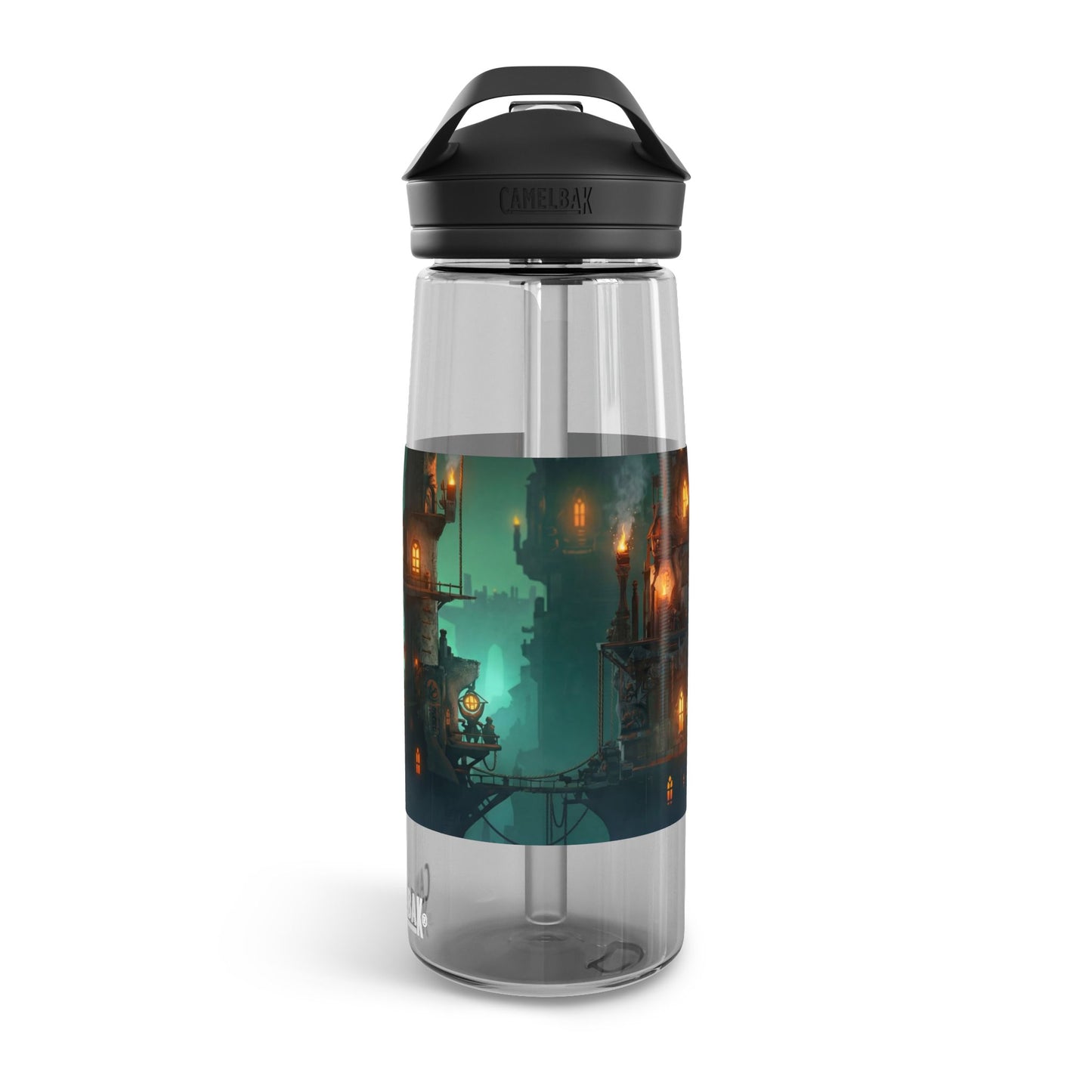 Gilded Sky Cities CamelBak Eddy® Water Bottle, 20oz\25oz – Warm Light Through Misty Peaks