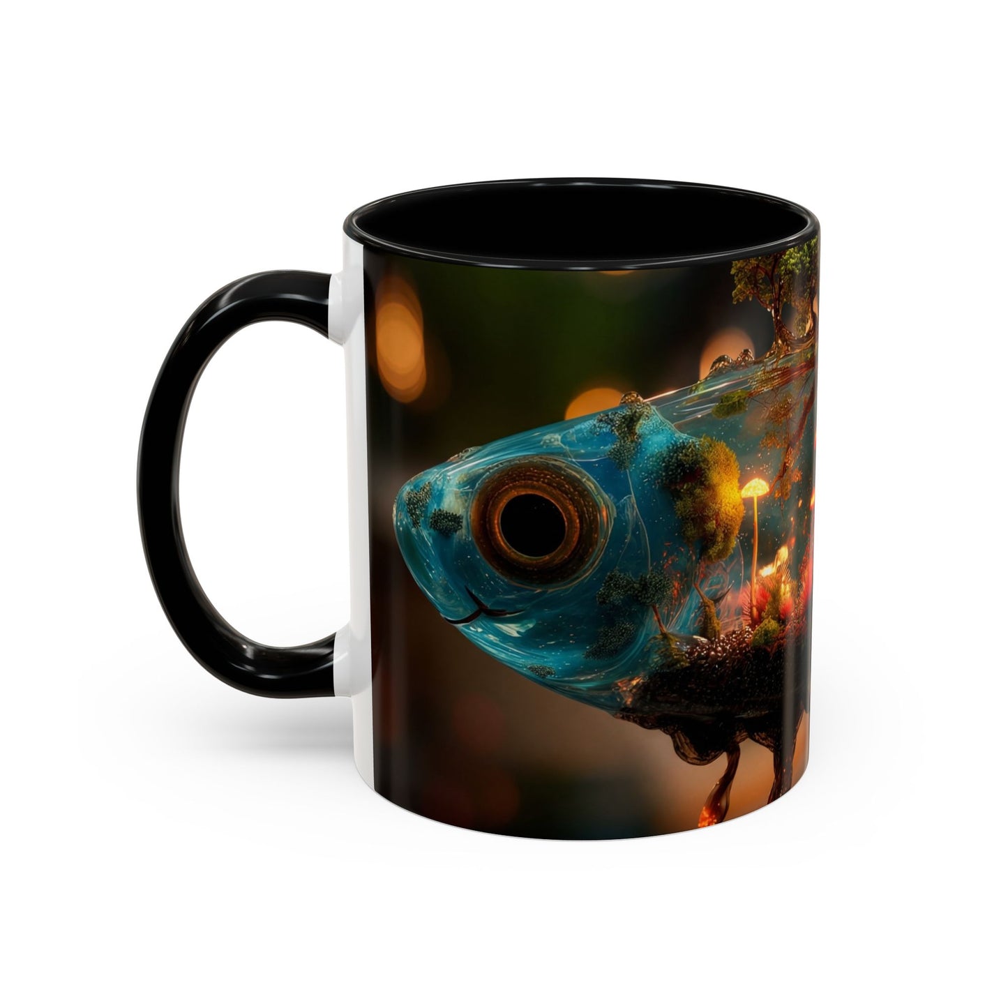 Forest Within Fish Accent Coffee Mug (11, 15oz) – Liquid Garden Dreamscape