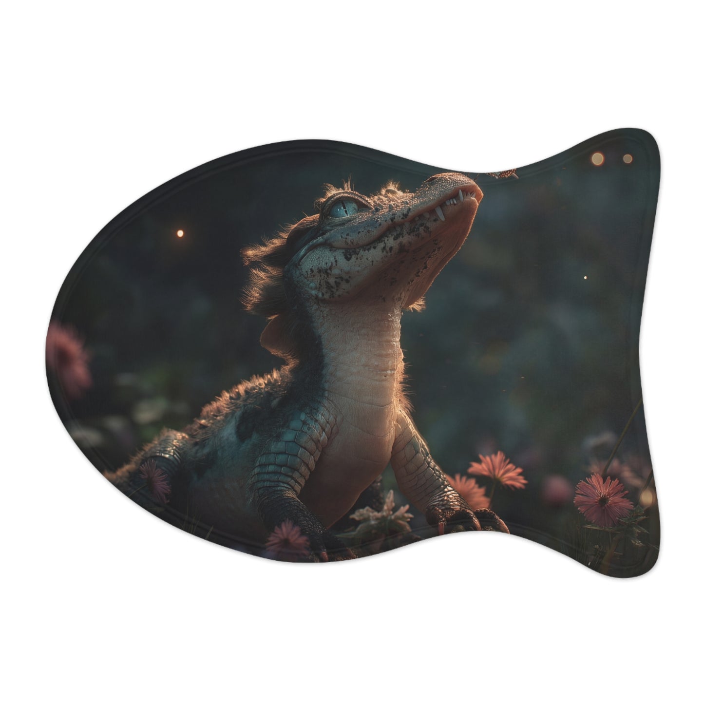 Baby Croc Butterfly Pet Feeding Mats – Tender Garden Encounter Scene