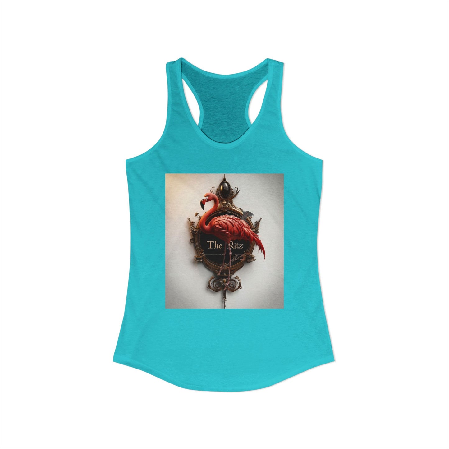 Flamingo Mirror Women's Ideal Racerback Tank – The Ritz Ornate Gold Frame Art