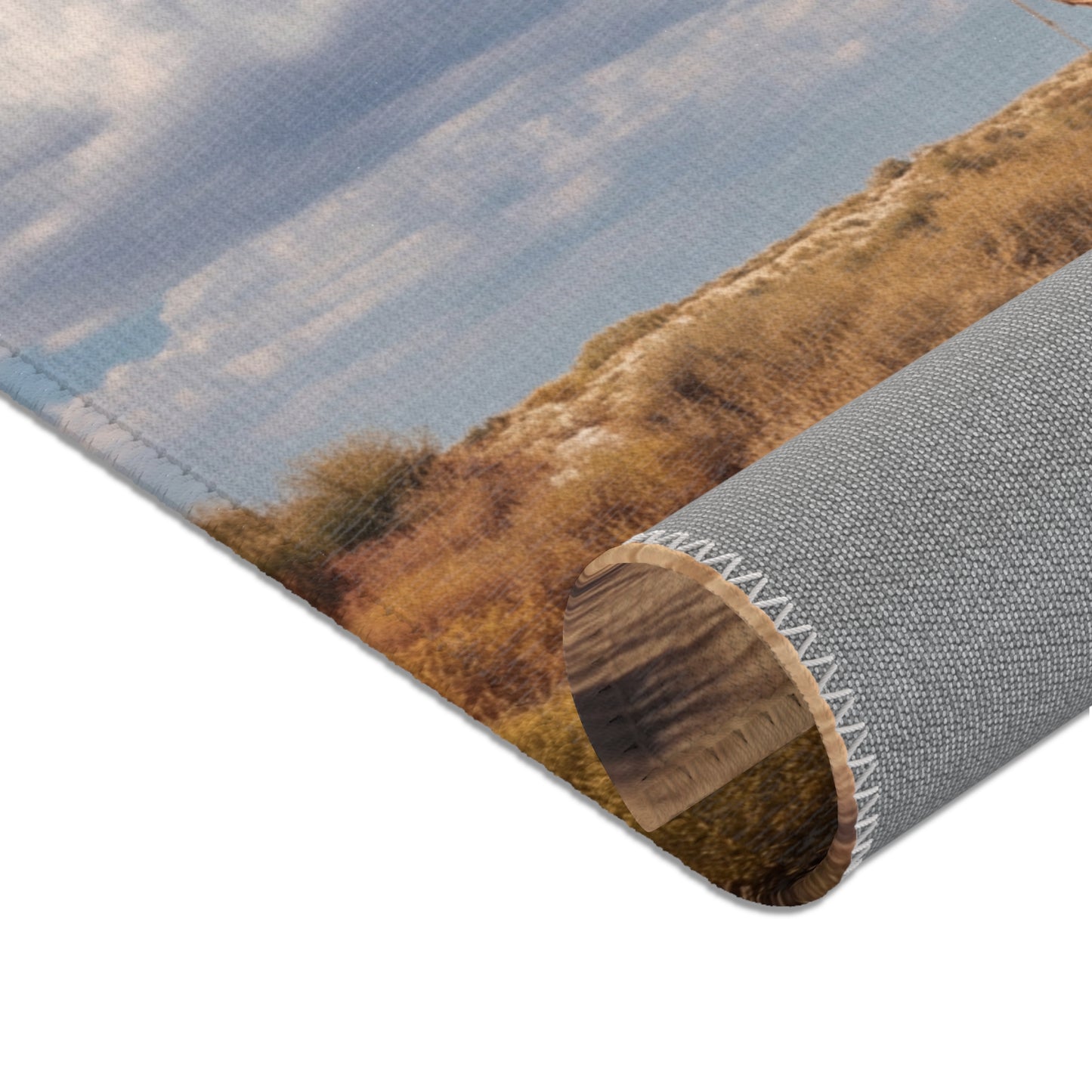 Desert Shipwreck Area Rug – Sun-Drenched Salvage Dreamscape