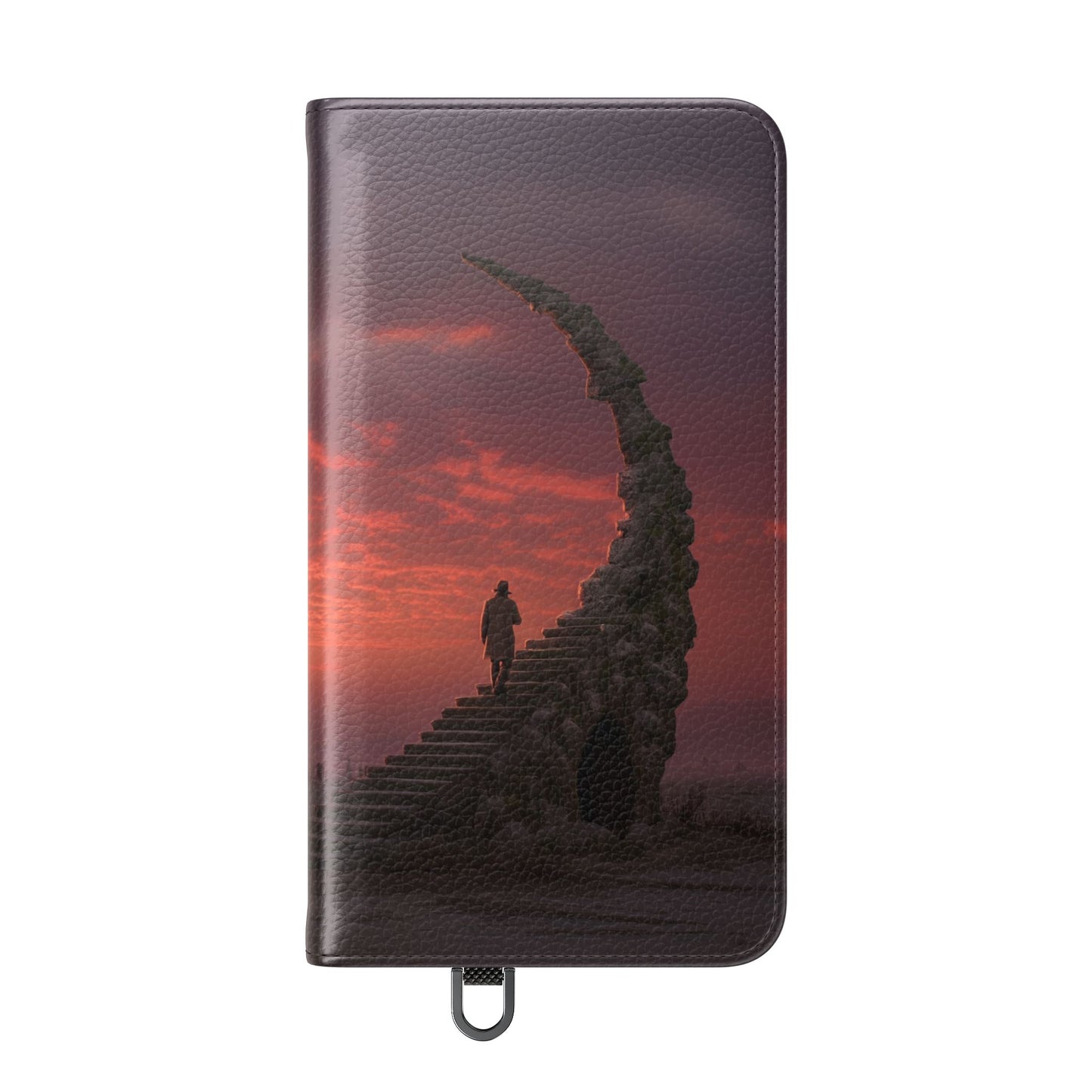 Twilight Sentinel Flip Cases – Moonlit Stairway to the Horizon