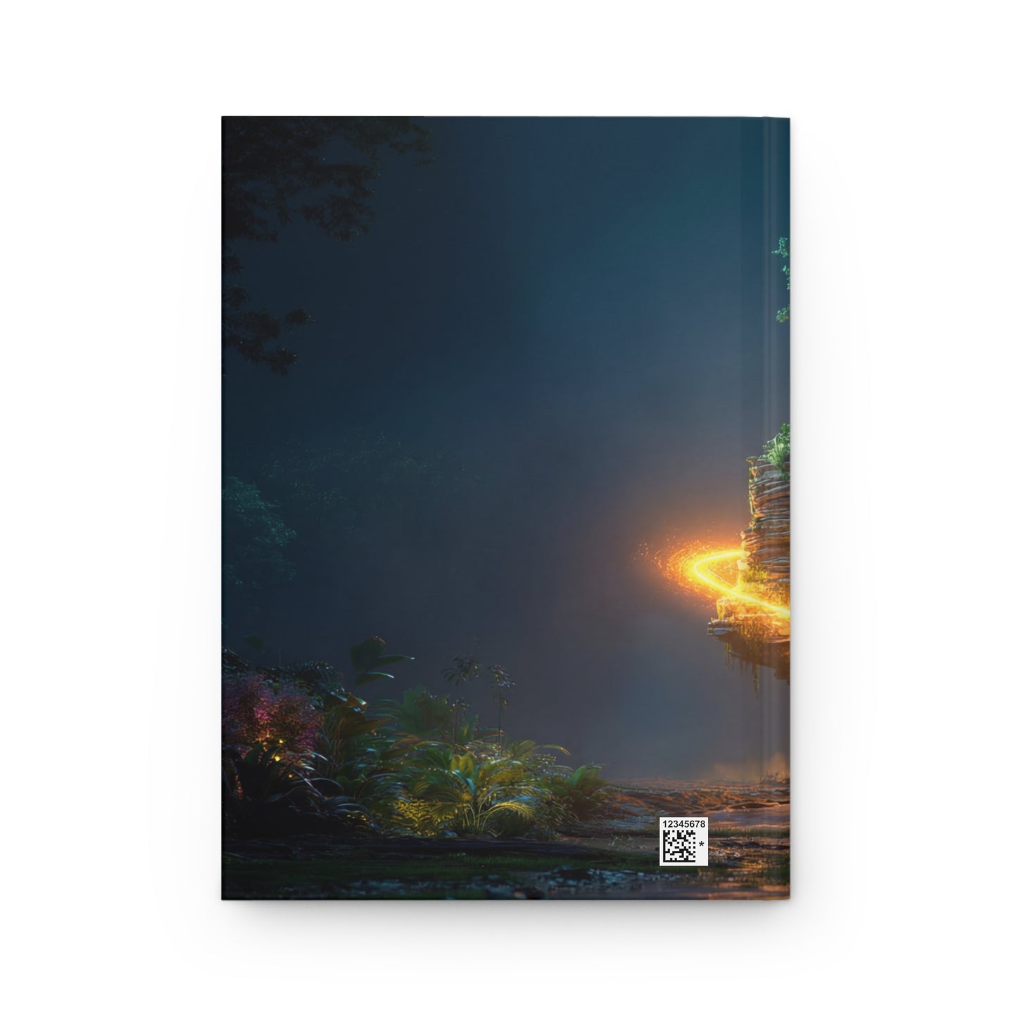 Floating Stone Tree Hardcover Journal Matte – Luminous Twilight Sanctuary