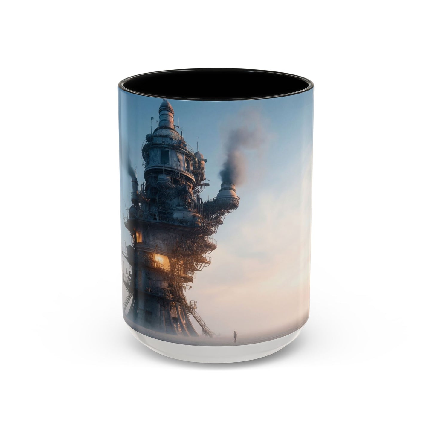 Skyborne Factory Accent Coffee Mug (11, 15oz) – Steam-Punk Horizon Dreamscape