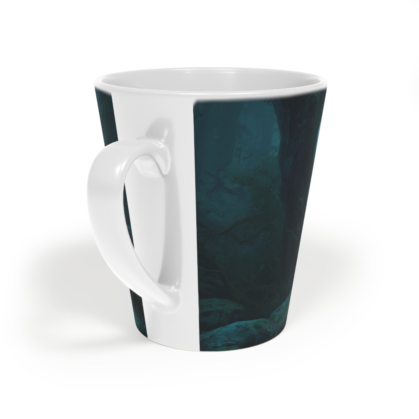 Guardian Sentinel Latte Mug, 12oz – Moonlit Forest Lightbearer