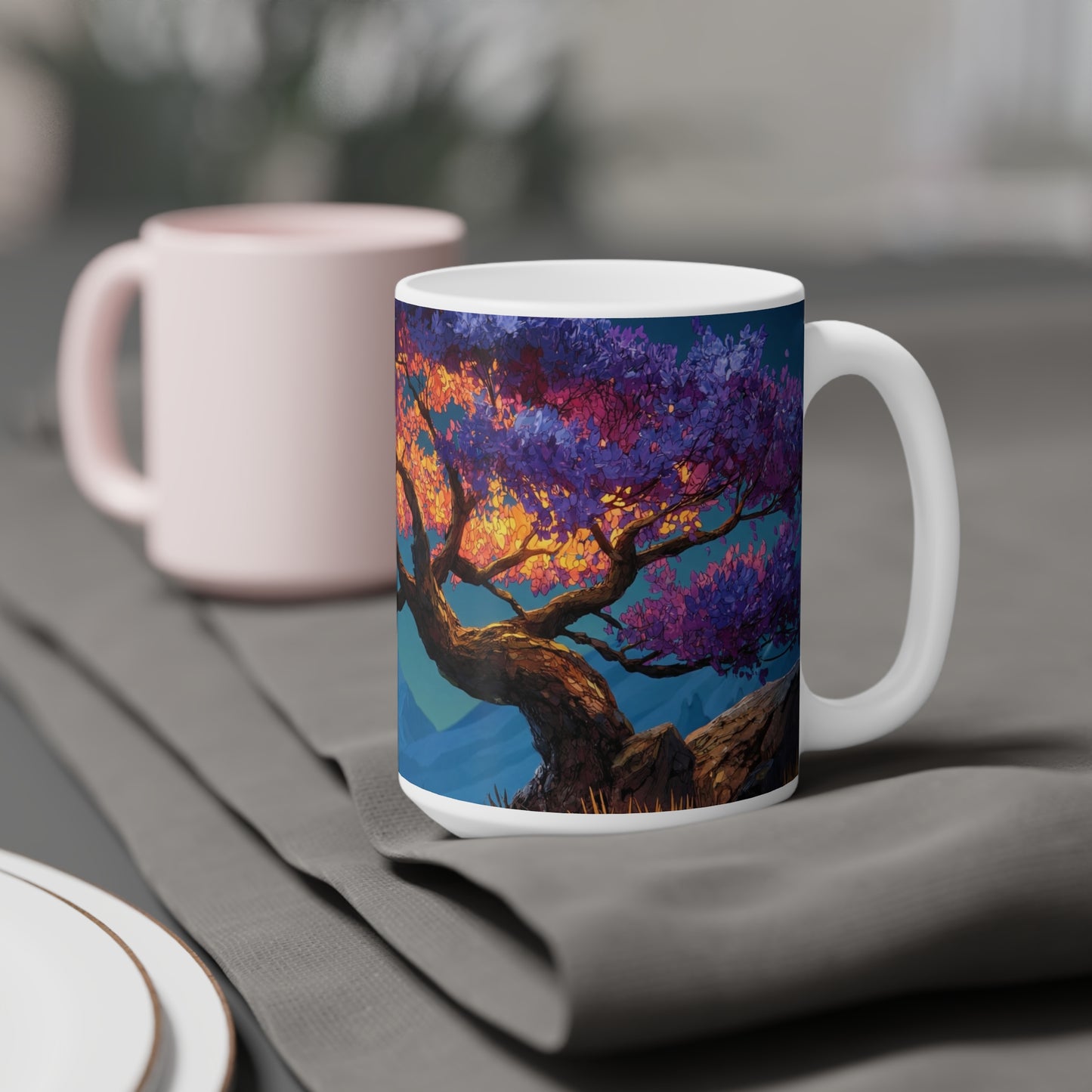 Starlit Whisper Tree Ceramic Mugs (11oz\15oz\20oz) – Twilight’s Velvet Crown