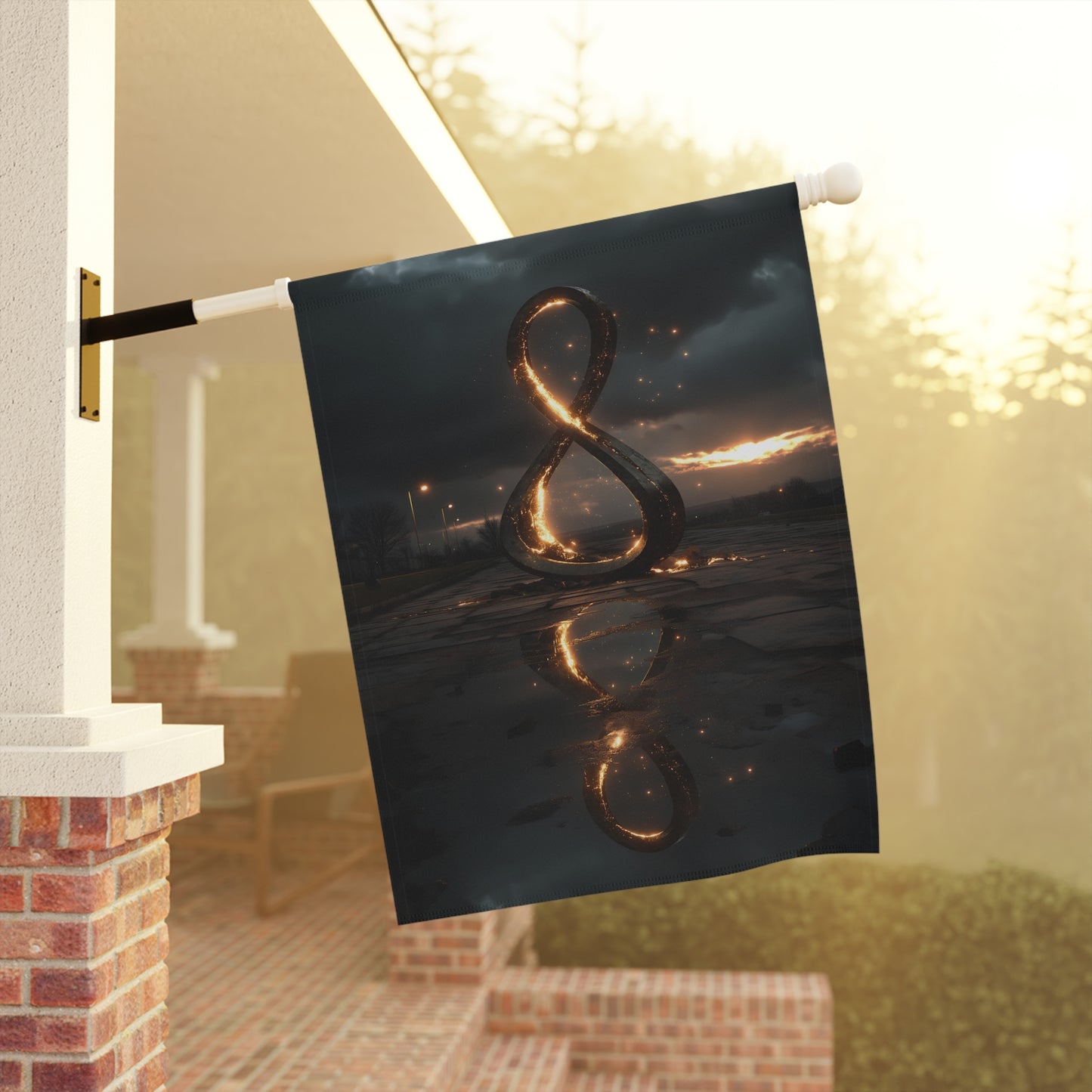 Glowing Infinity Symbol at Dusk - Art Print