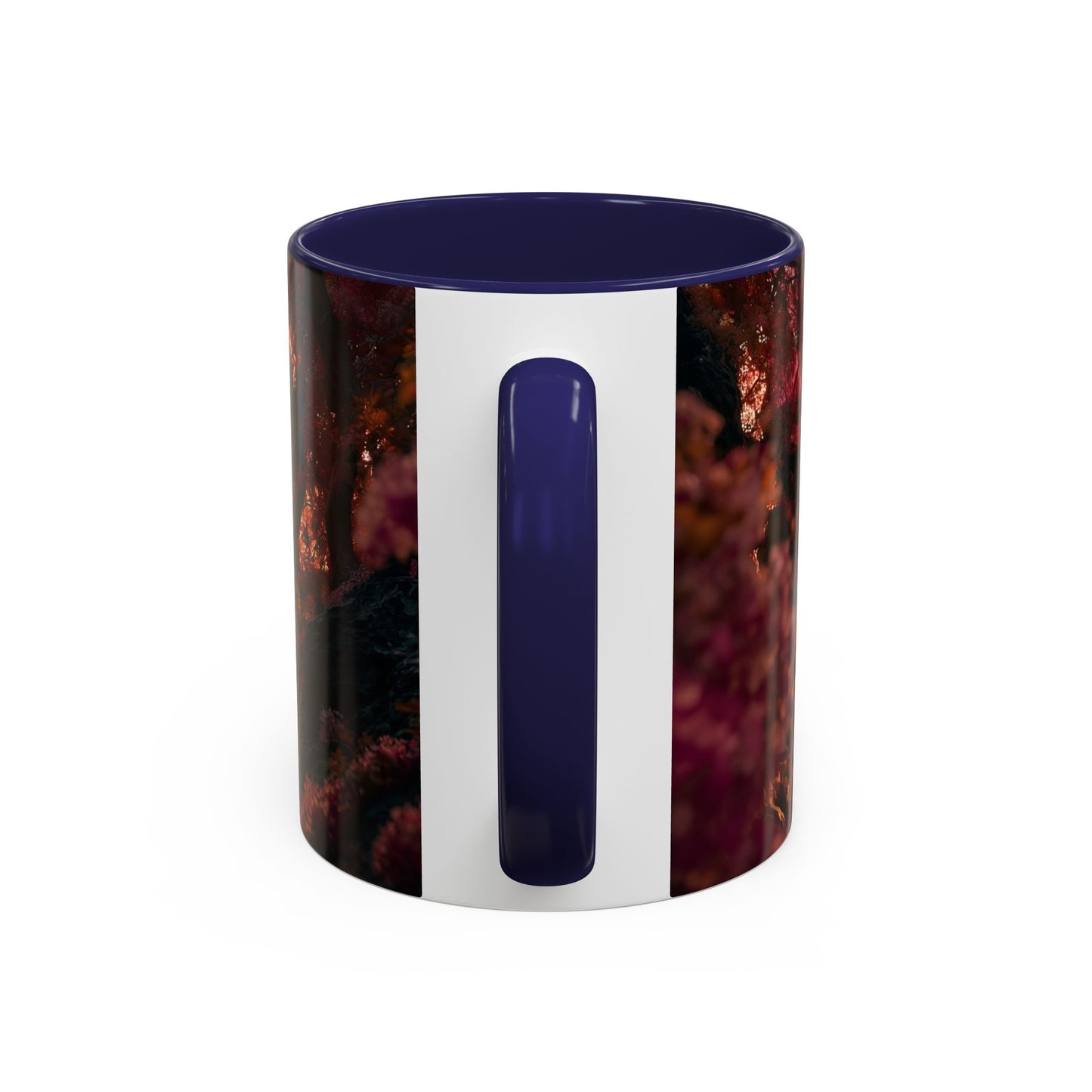 Crimson Heart Grove Accent Coffee Mug (11, 15oz) – Twisted Canopy Romance Scene