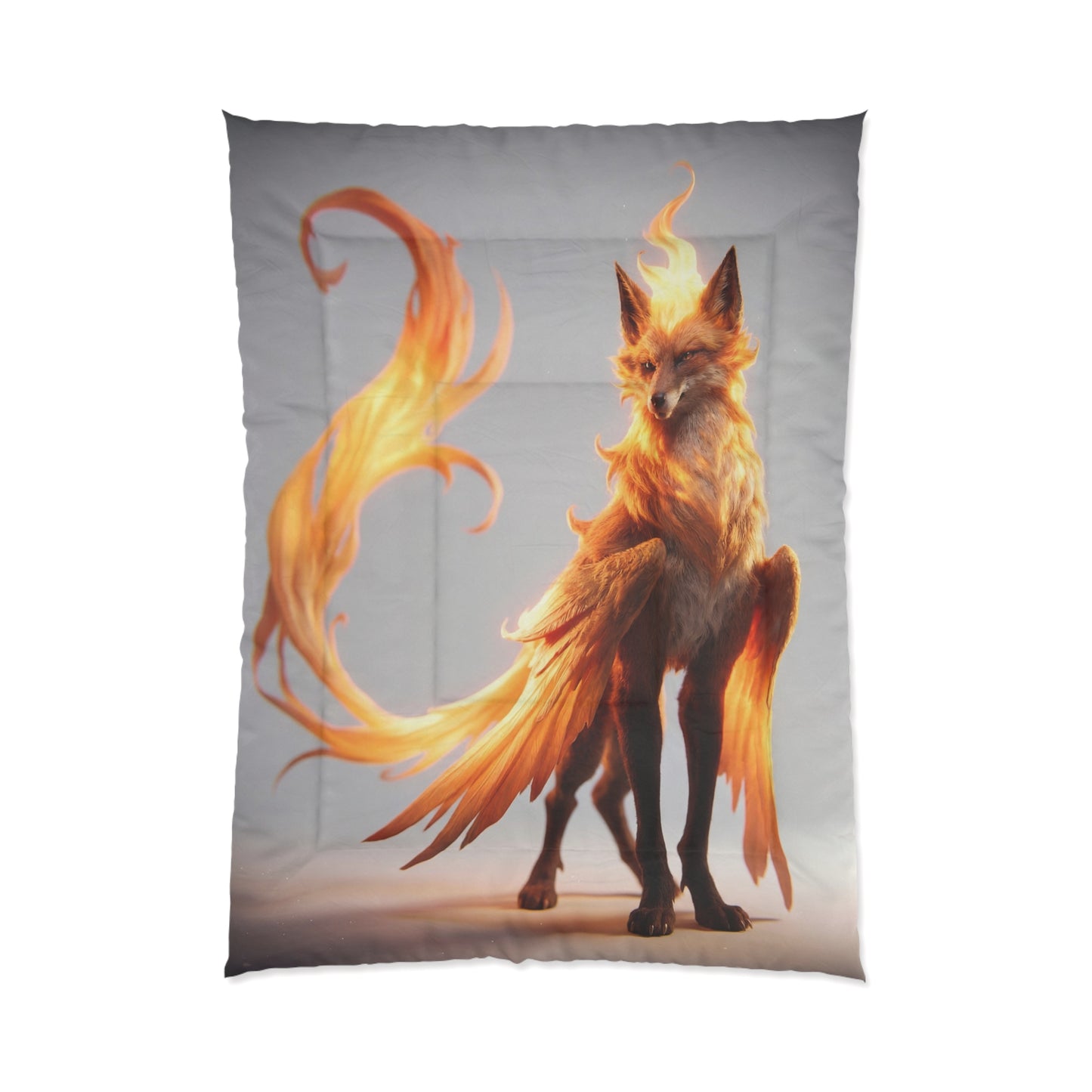 Phoenix Fox Comforter – Radiant Ember Guardian