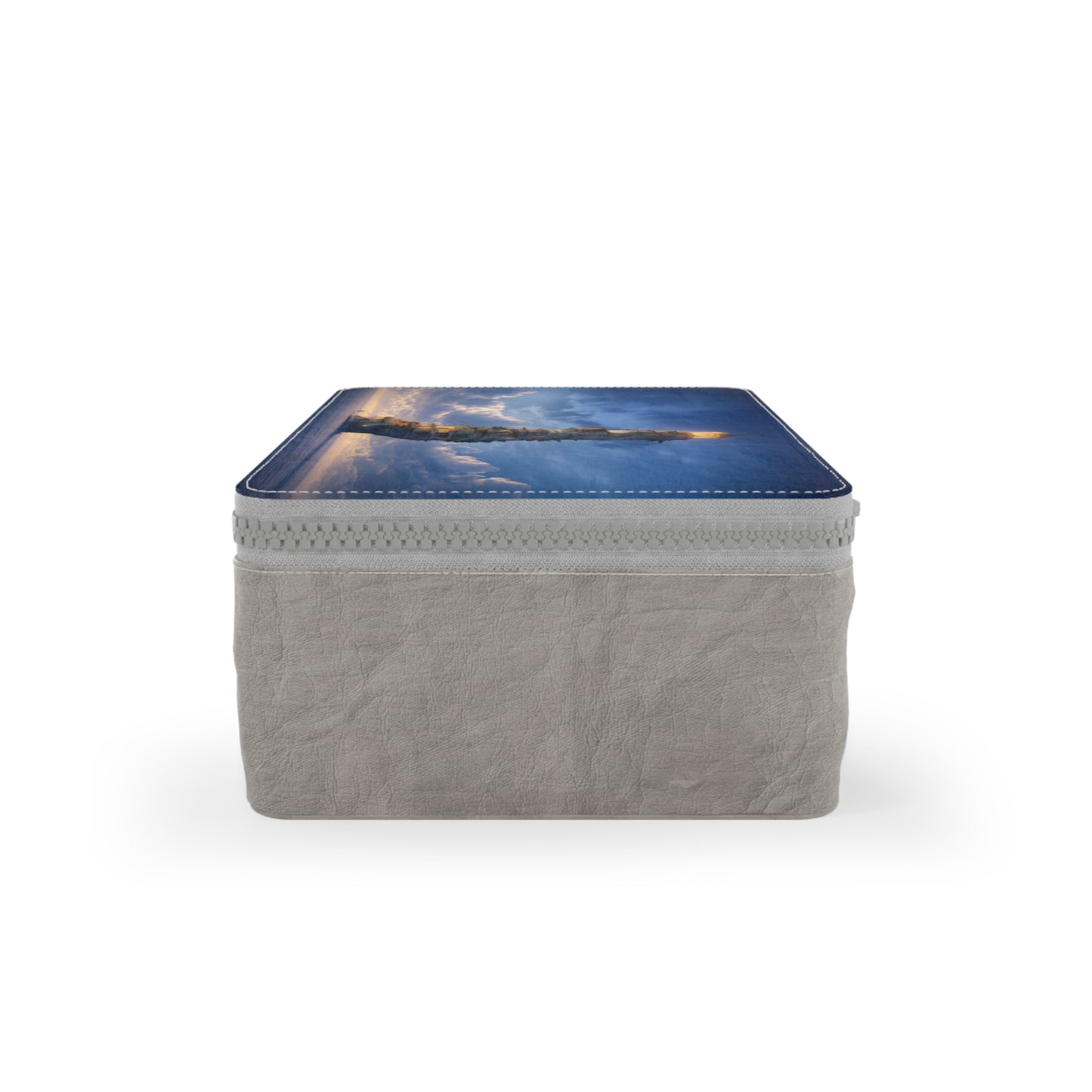 Skyborne Lighthouse Paper Lunch Bag – Warm Lights Against the Twilight Sea