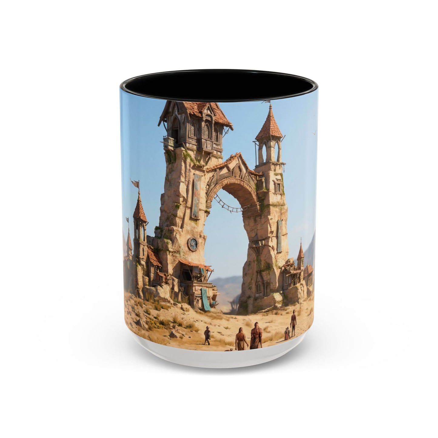 Desert Sentinel Archway Accent Coffee Mug (11, 15oz) – Sun-Scorched Cityscape