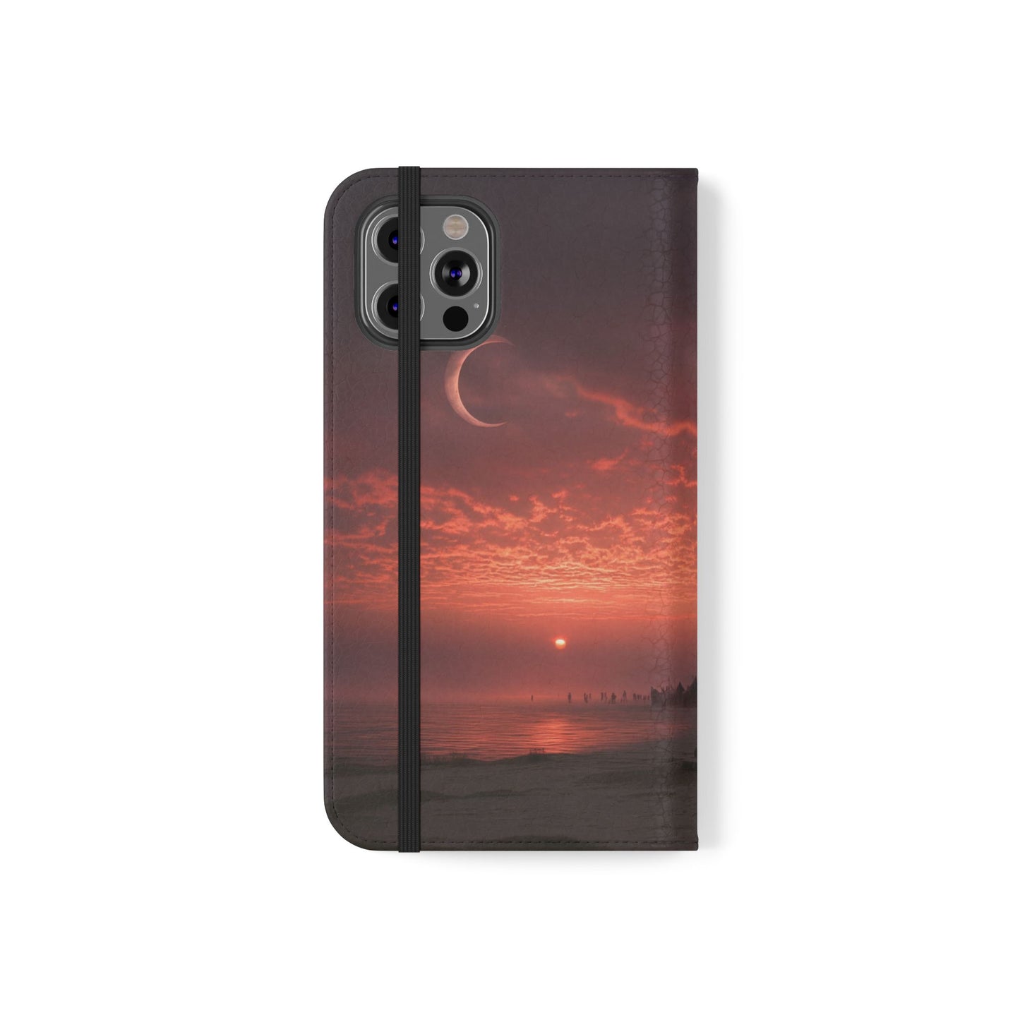 Twilight Sentinel Flip Cases – Moonlit Stairway to the Horizon
