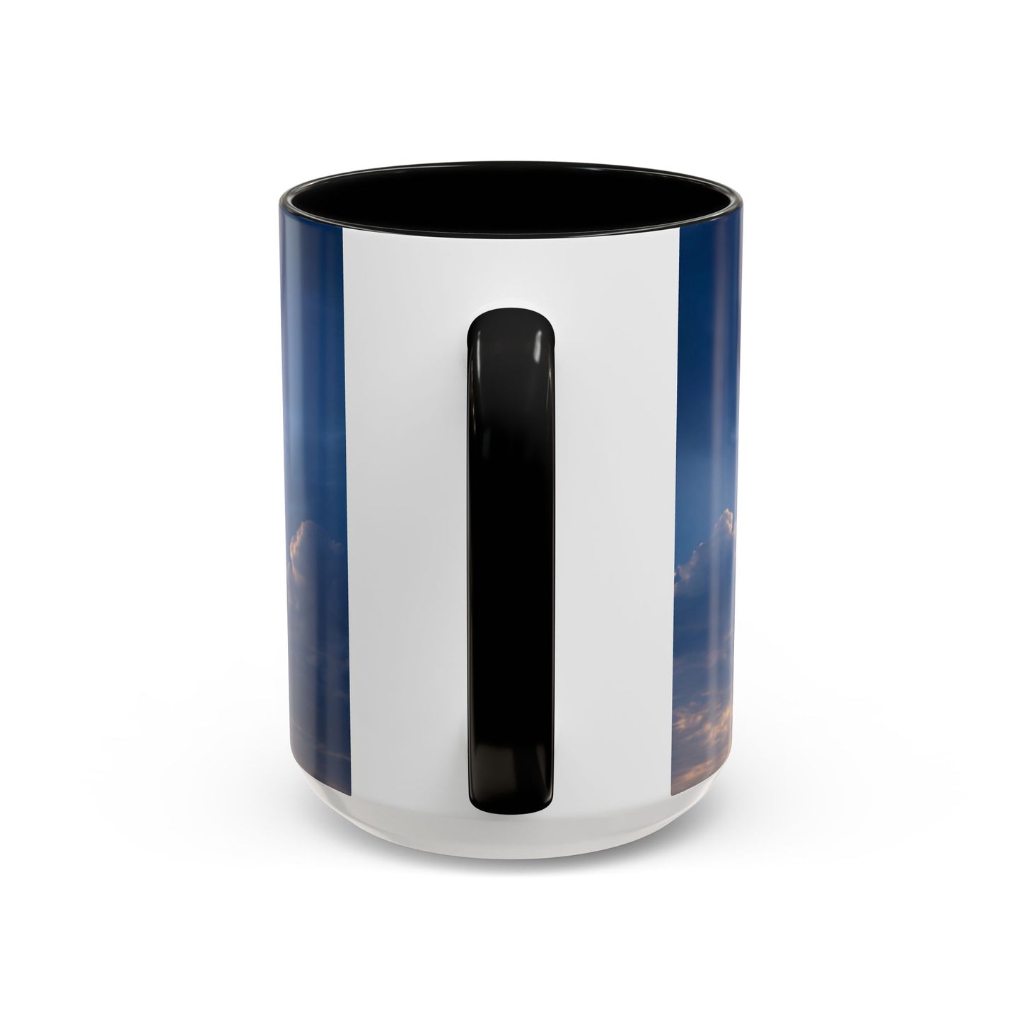 Skyborne Lighthouse Accent Coffee Mug (11, 15oz) – Floating Beacon at Dusk