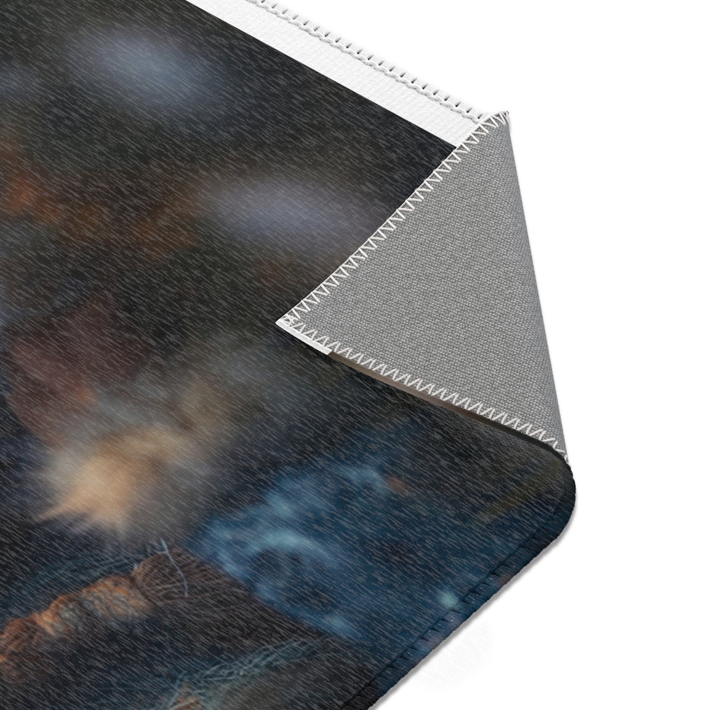 Snowbound Sentinel Area Rug – Whispering Frost and Warmth