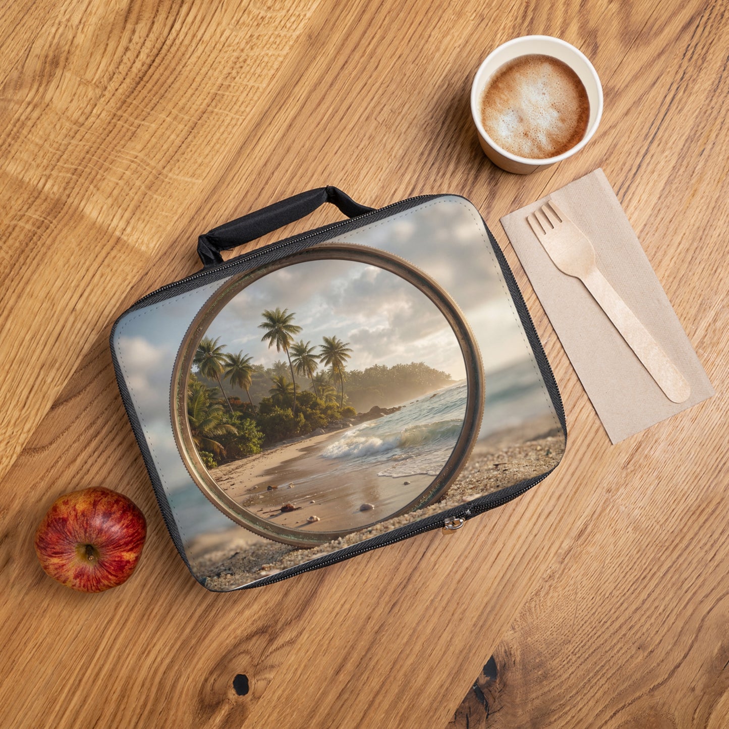 Seaside Lens Lunch Bag – Framed Paradise at Dawn