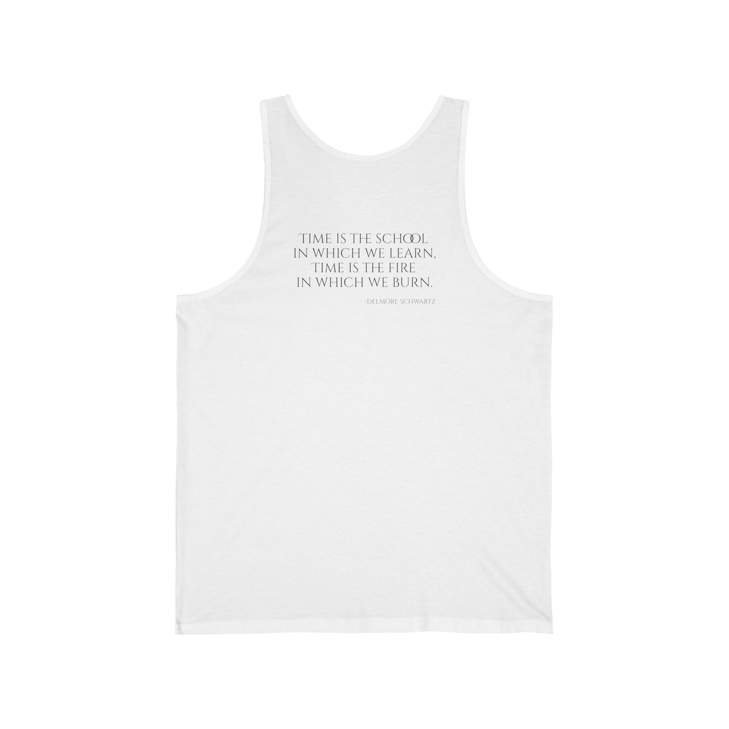 White Tank Top with "Prometheatics" Logo