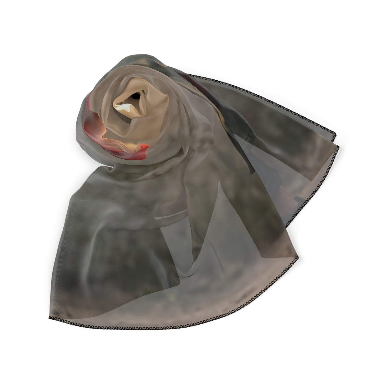Star-Gazing Child Poly Scarf – Warm Glow Constellation Dreamscape