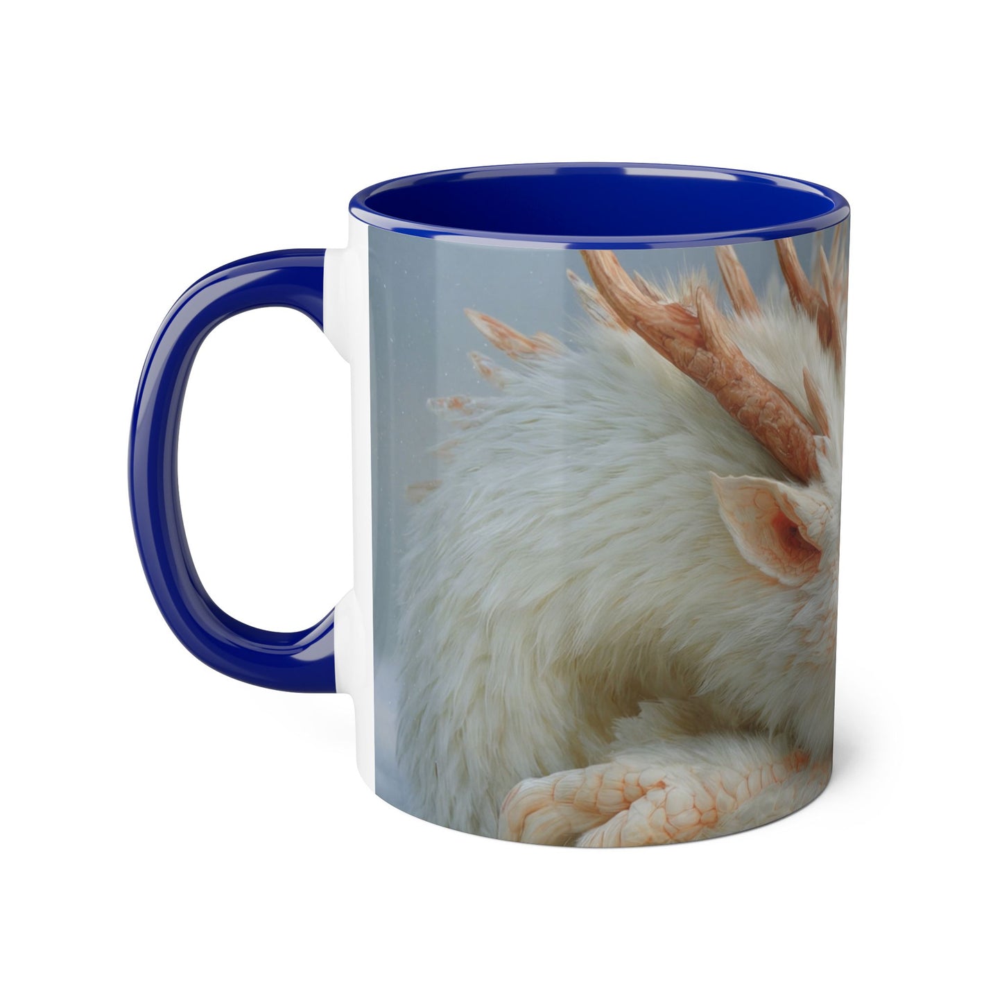 Dragon Child Accent Mugs, 11oz – Frosty Guardian Embrace