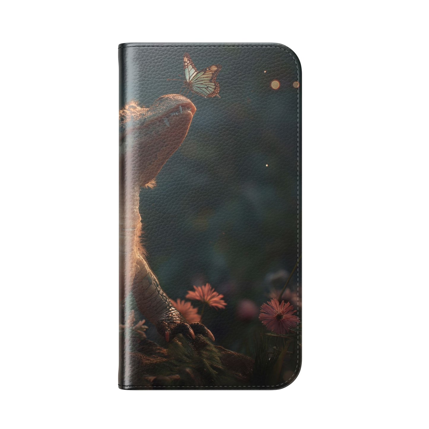 Crocodile Butterfly Flip Cases – Tender Guardian with Moth Companion