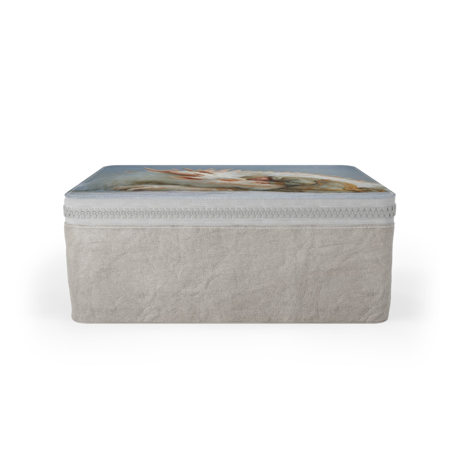 Sleeping Dragon & Child Paper Lunch Bag – Velvet Fur and Snowy Rest