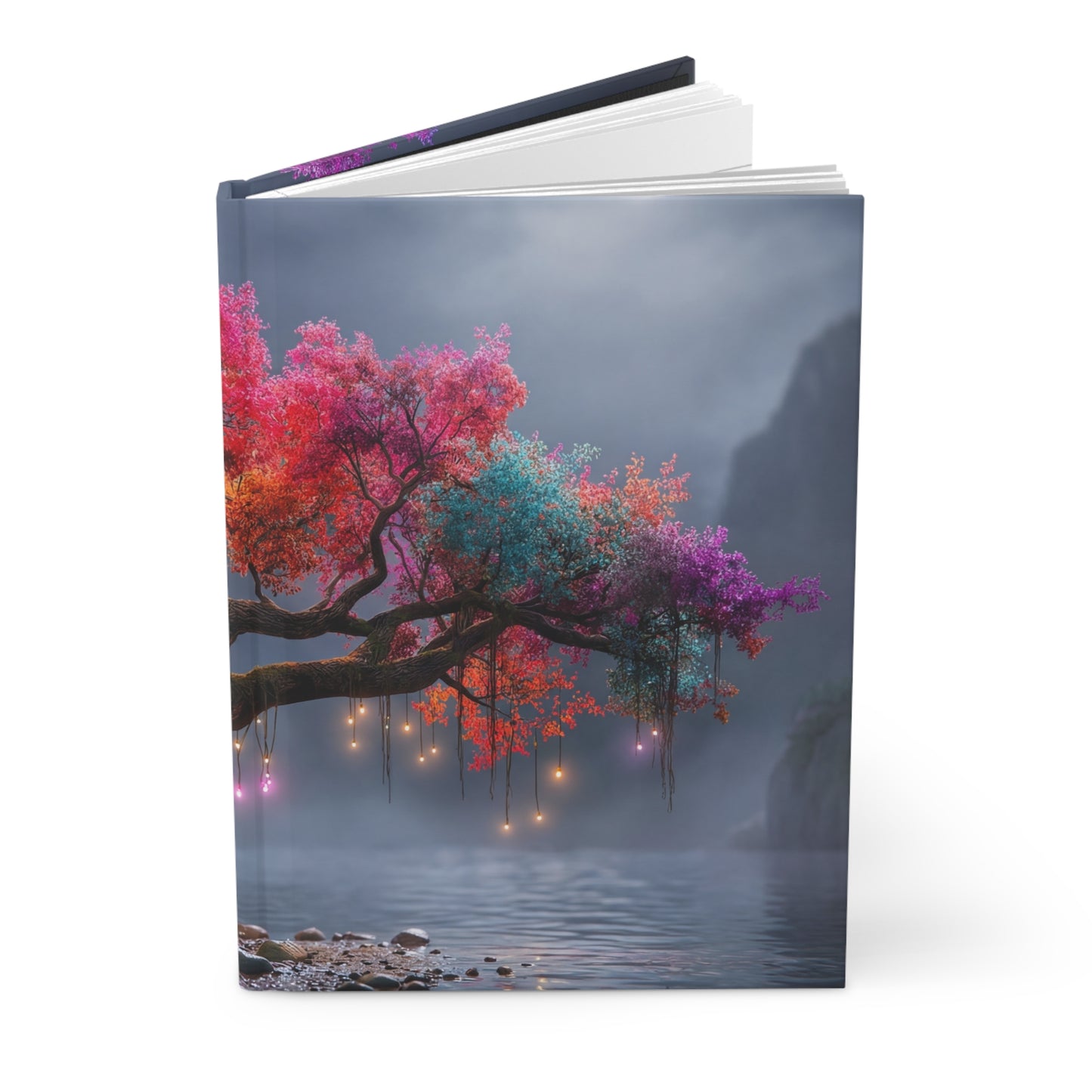 Chromatic Dream Tree Hardcover Journal Matte – Moonlit Fantasy Canopy