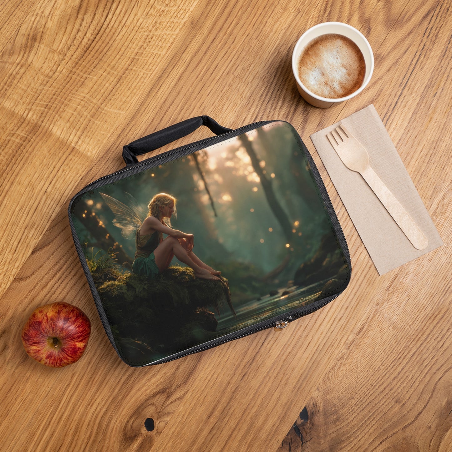 Whispering Forest Fairy Lunch Bag – Golden Hour Sanctuary
