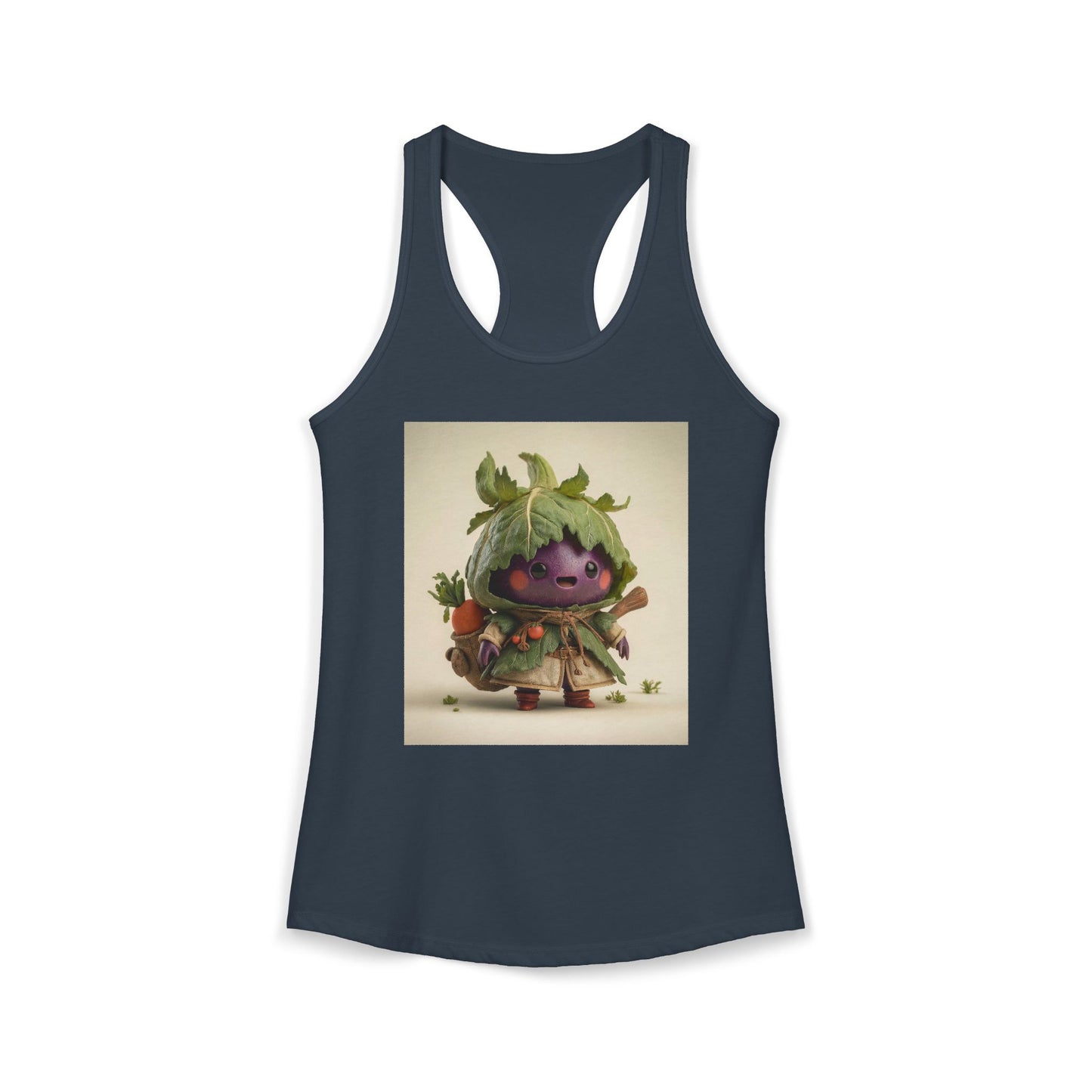 Harvest Goblin Next Level Women's Ideal Racerback Tank – Rustic Vegetable Wanderer