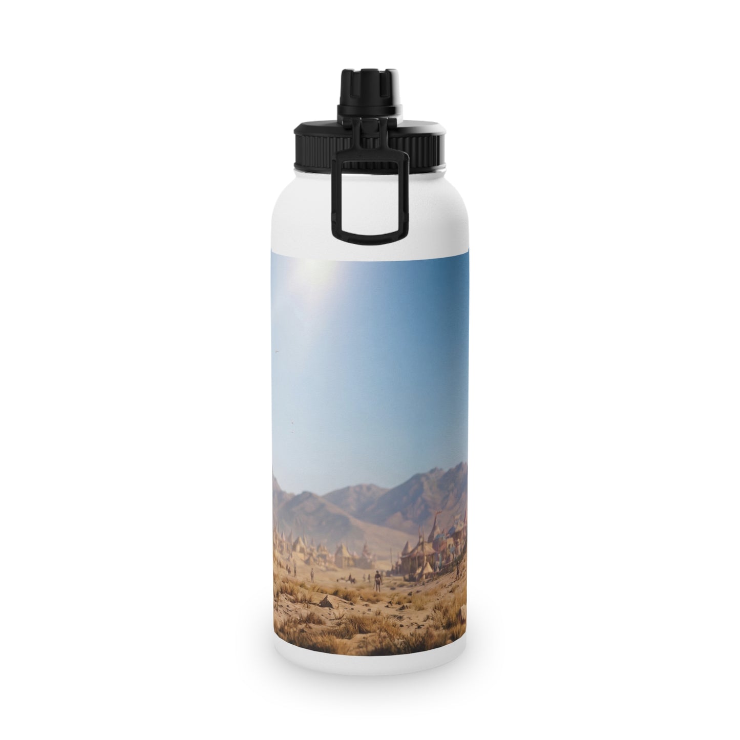 Desert Citadel Water Bottle – Sun-Kissed Oasis Gateway