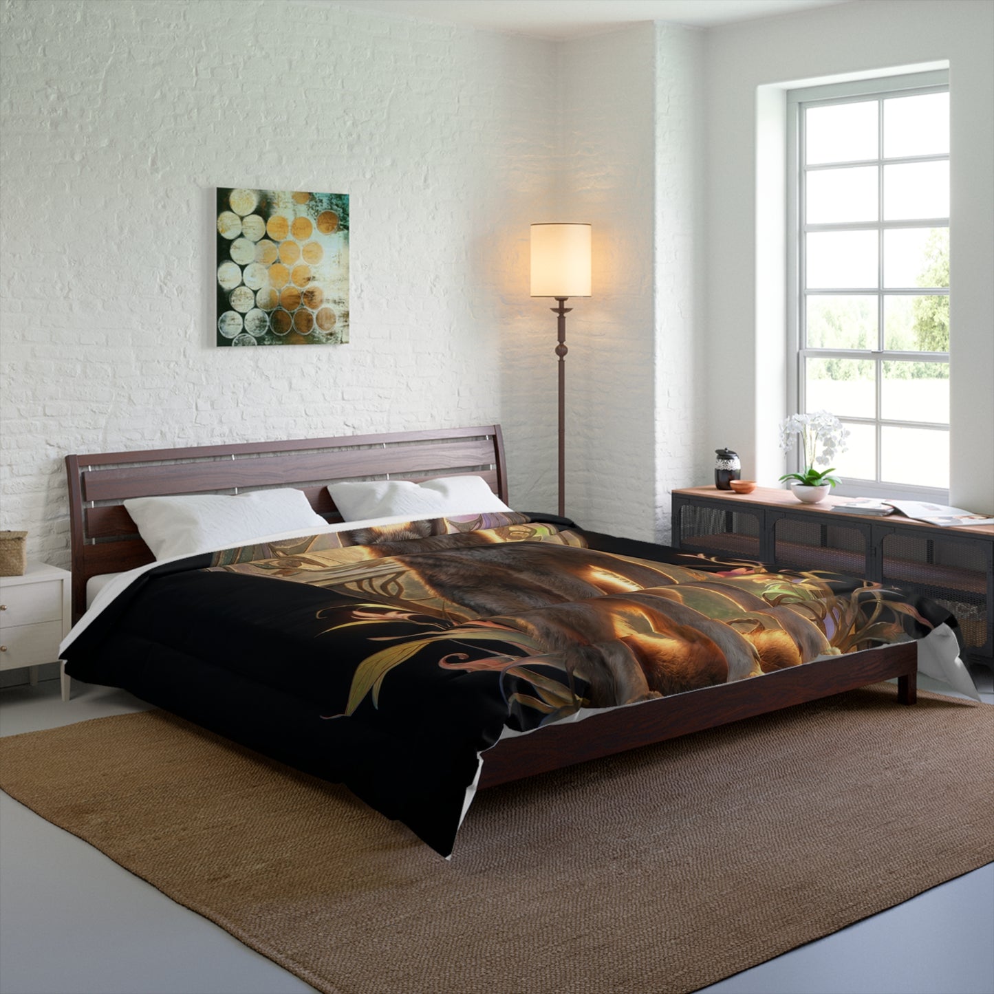 Regal Wolf Comforter – Throne of Illuminated Twilight