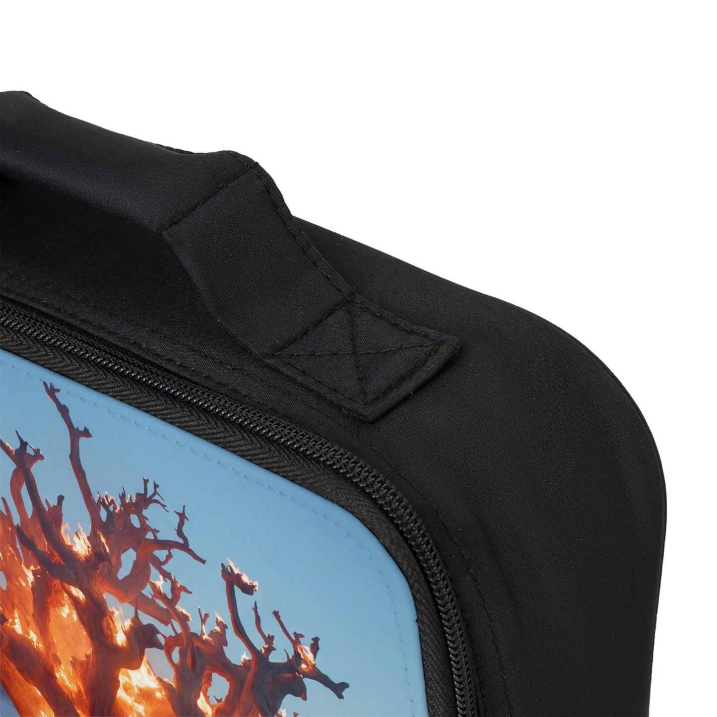 Burning Tree of Light Lunch Bag – Silent Witness to Twilight’s Glow