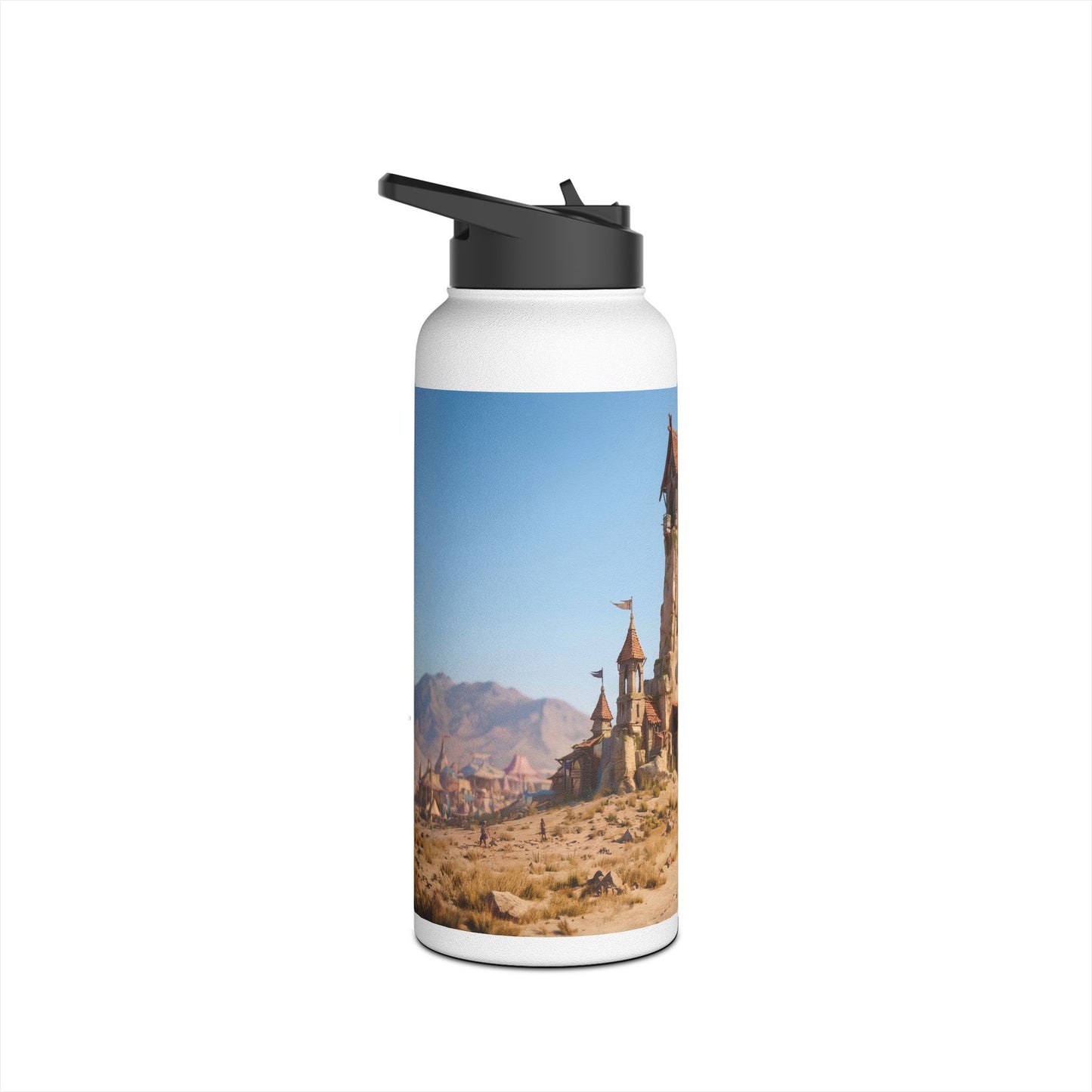 Desert Citadel Water Bottle – Sunlit Ruins of the Forgotten Kingdom