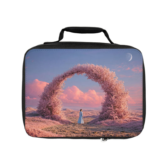 Cherry Blossom Portal Lunch Bag – Whispers of Twilight Garden