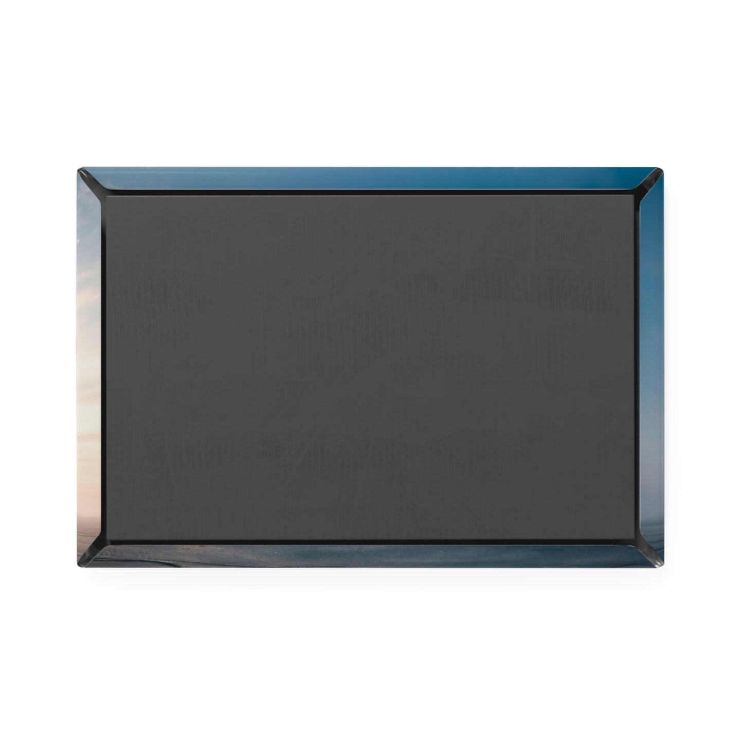 Steamborne Tower Button Magnet, Rectangle (1 & 10 pcs) – Dawn’s Warm Glow Through Iron Skies