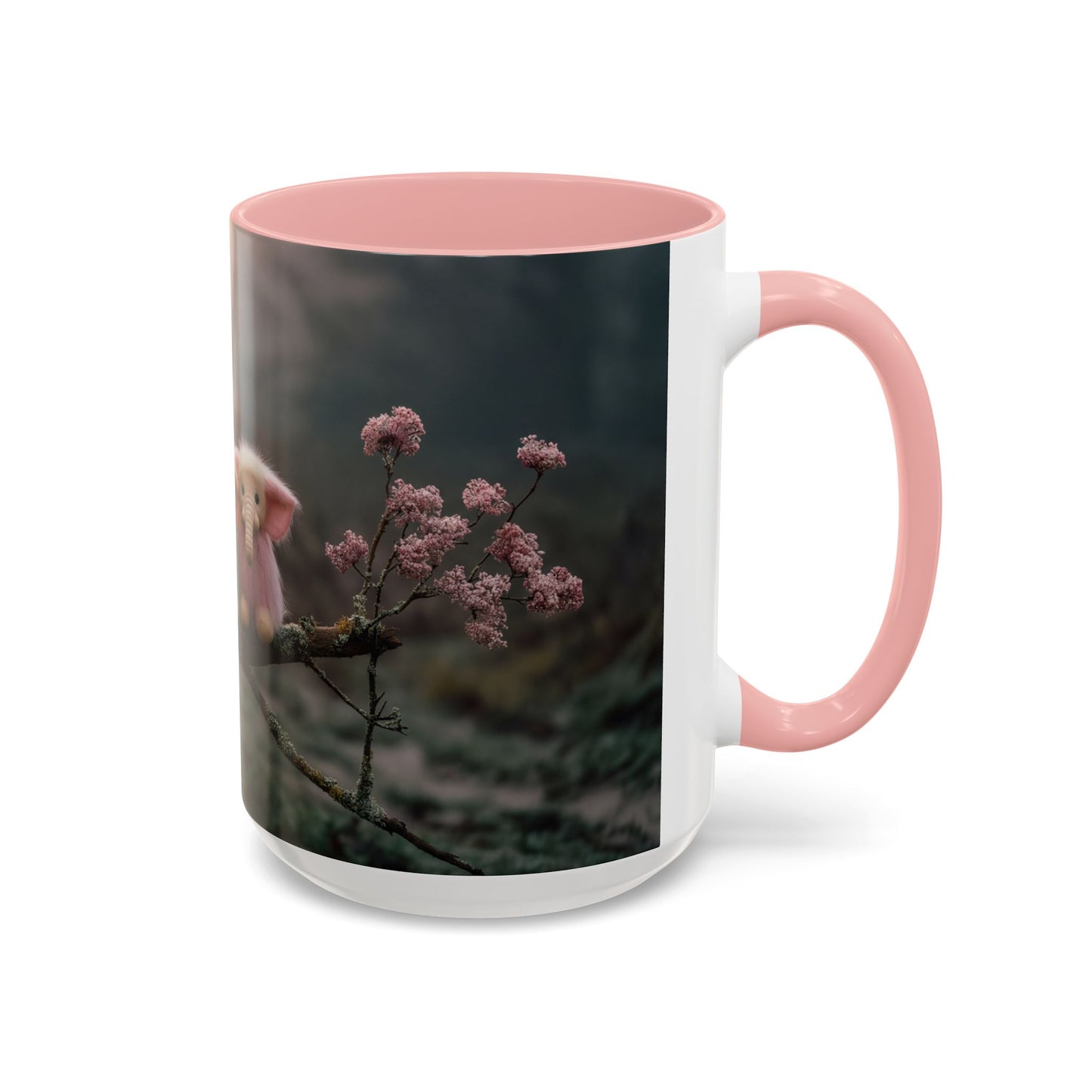 Fuzzy Elephant Trio Accent Coffee Mug (11, 15oz) – Mossy Branch Forest Friends