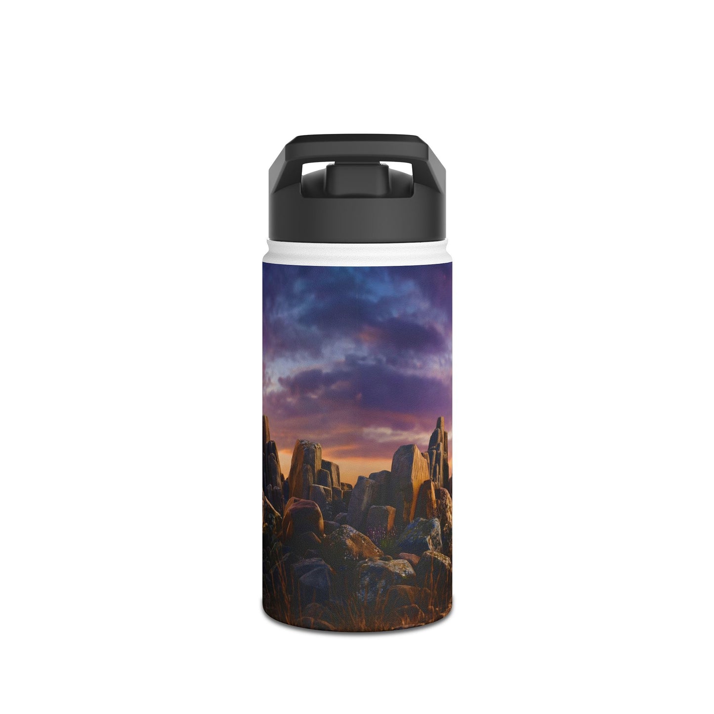 Celestial Portal Stainless Steel Water Bottle, Standard Lid – Sunlit Stone Gateway