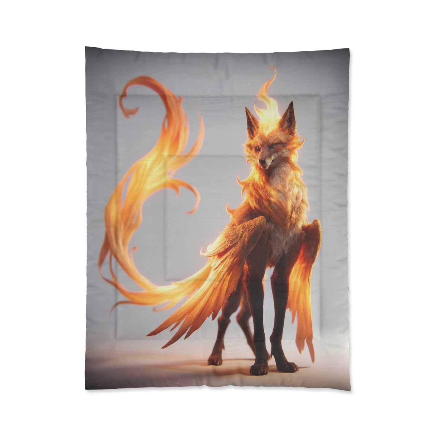 Phoenix Fox Comforter – Radiant Ember Guardian