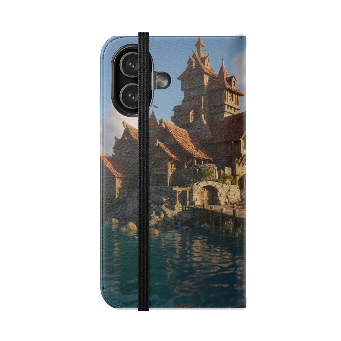 Cobblestone Harbor Flip Cases – Timber Town Seaside Walkway