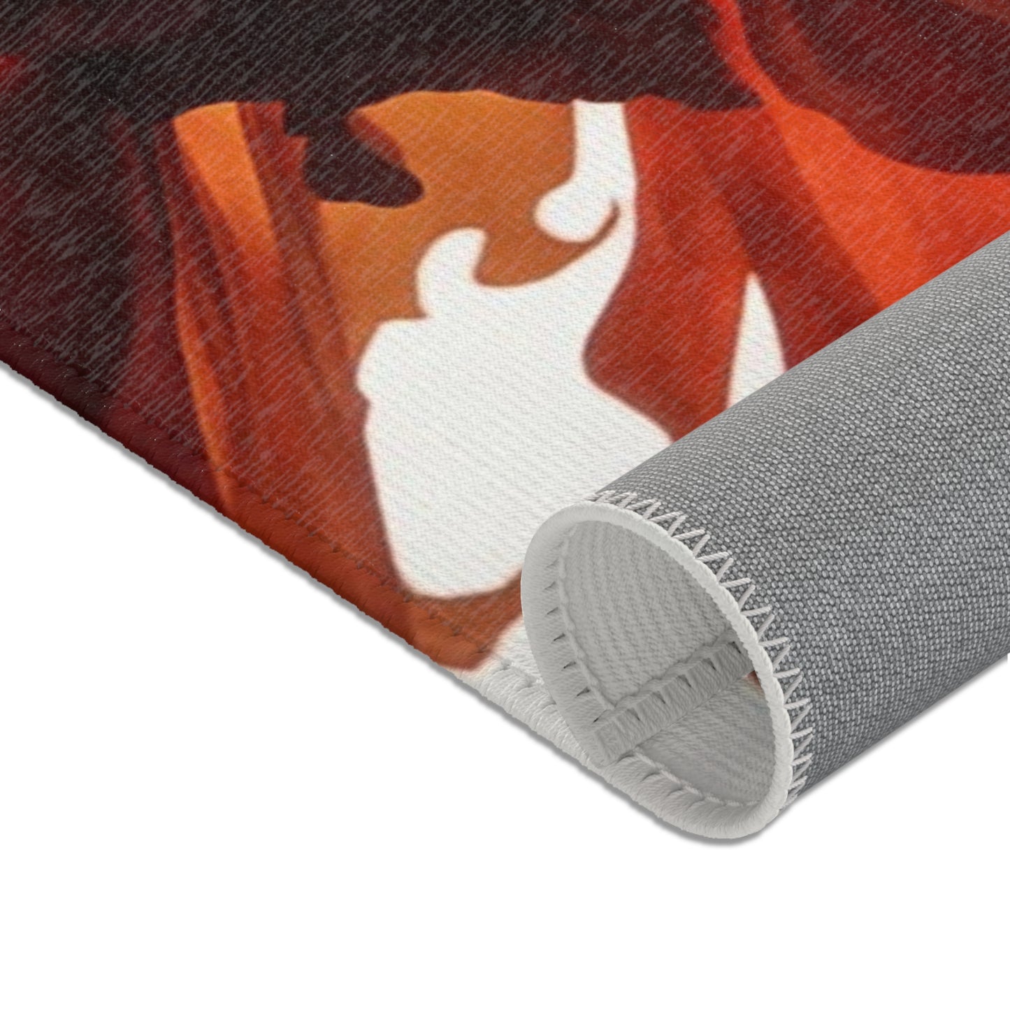 Phoenix Dancer Area Rug – Crimson Ember Waltz