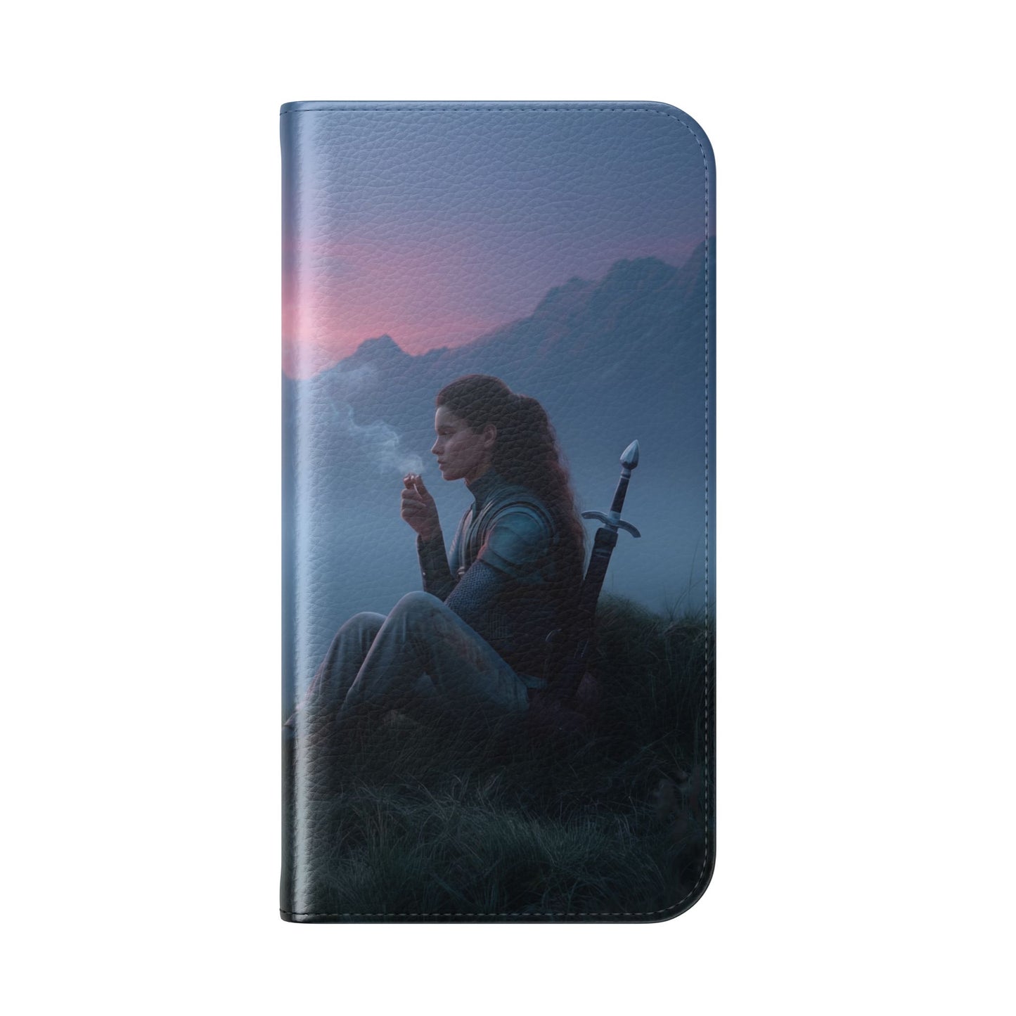 Silent Guardian Flip Cases – Misty Dawn Warrior and Dragon Companion