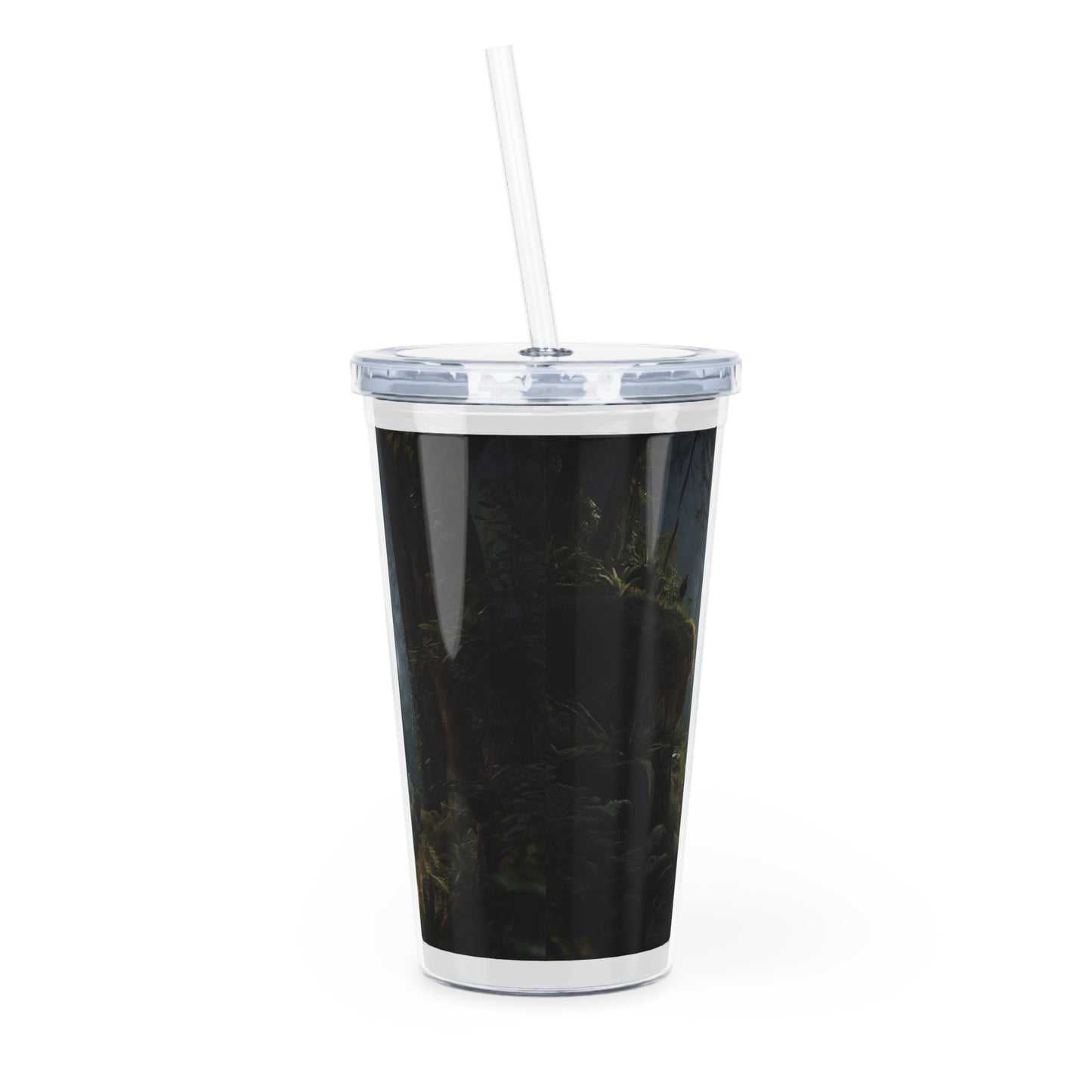 Lungs of the Earth Plastic Tumbler with Straw – Breath of the Ancient Grove