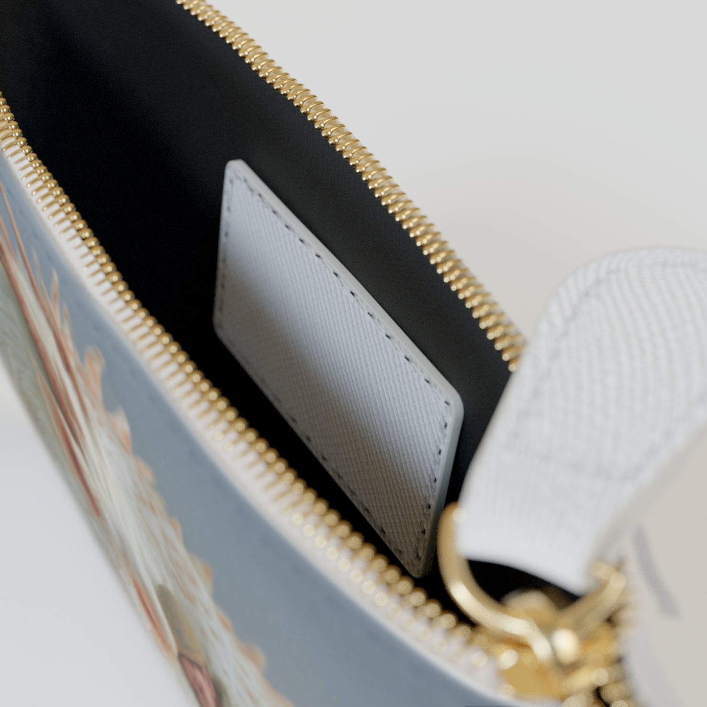 White Dragon Sentinel Mini Clutch Bag – Snowbound Dreamer’s Embrace