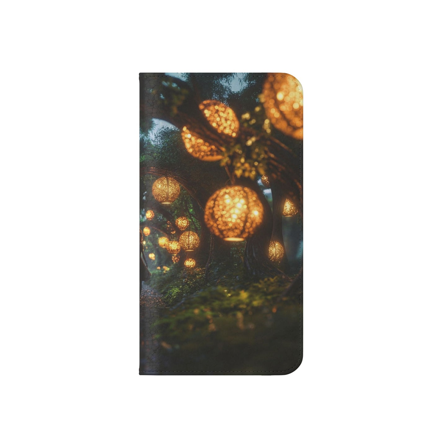 Lantern Archway Flip Cases – Girl Walking Through Forest Tunnel Art Case