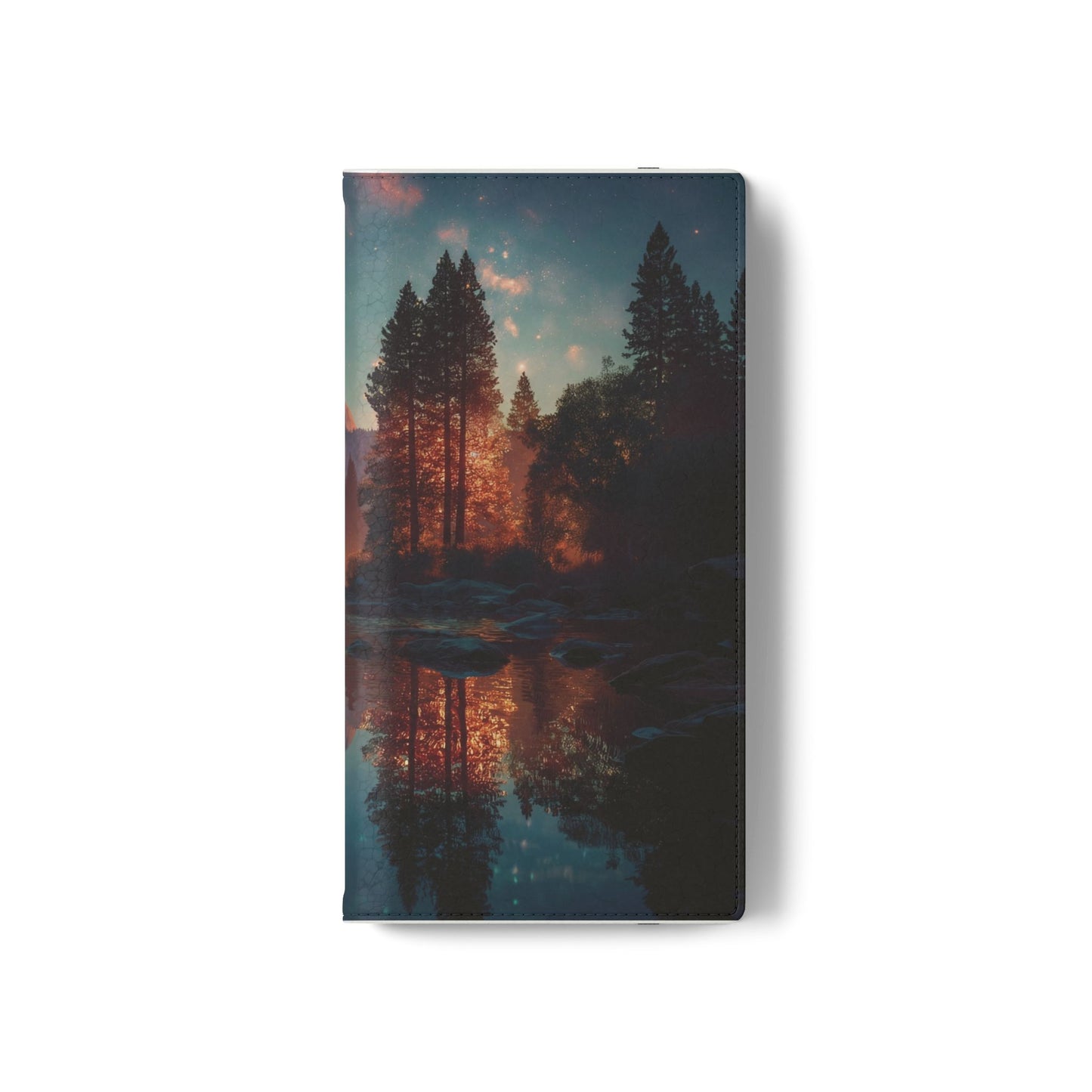 Starlit Valley Flip Cases – Twilight River and Half Dome Reflections