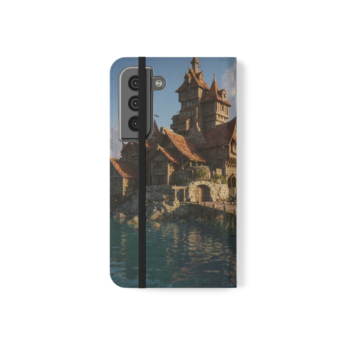 Cobblestone Harbor Flip Cases – Timber Town Seaside Walkway