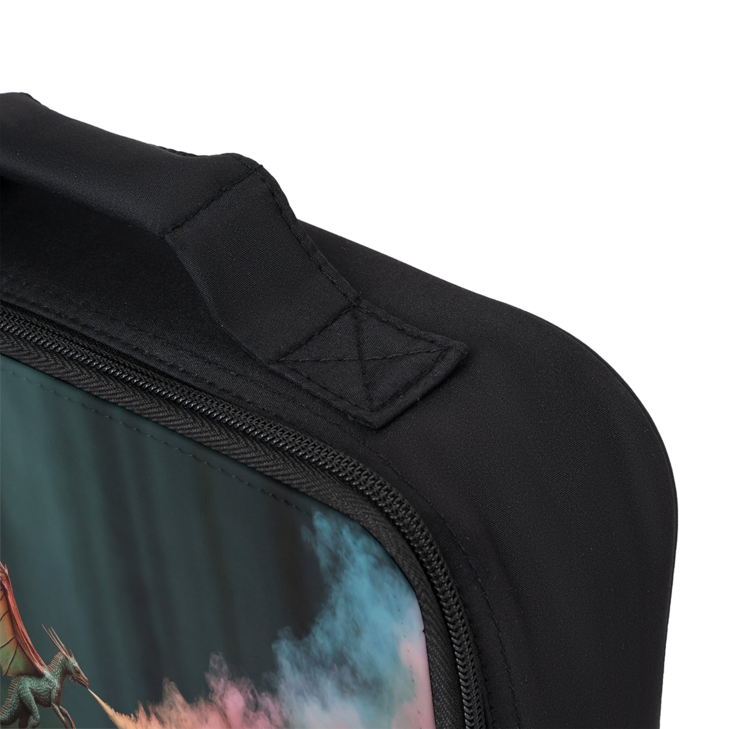 Chromatic Dragon Lunch Bag – Forest Fireworks in Motion