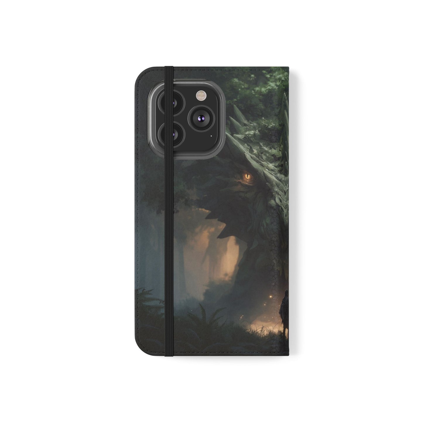 Guardian Beast Flip Cases – Moss-Clad Titan Facing the Wanderer