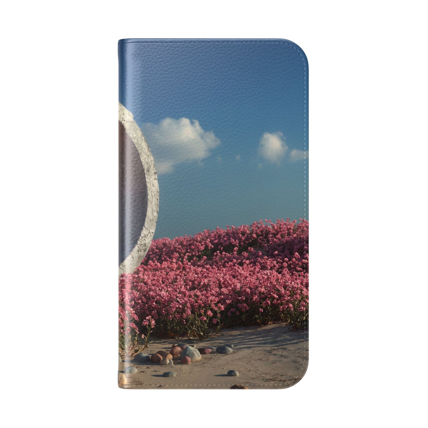 Stone Circle Flip Cases – Pink Flower Field Monument
