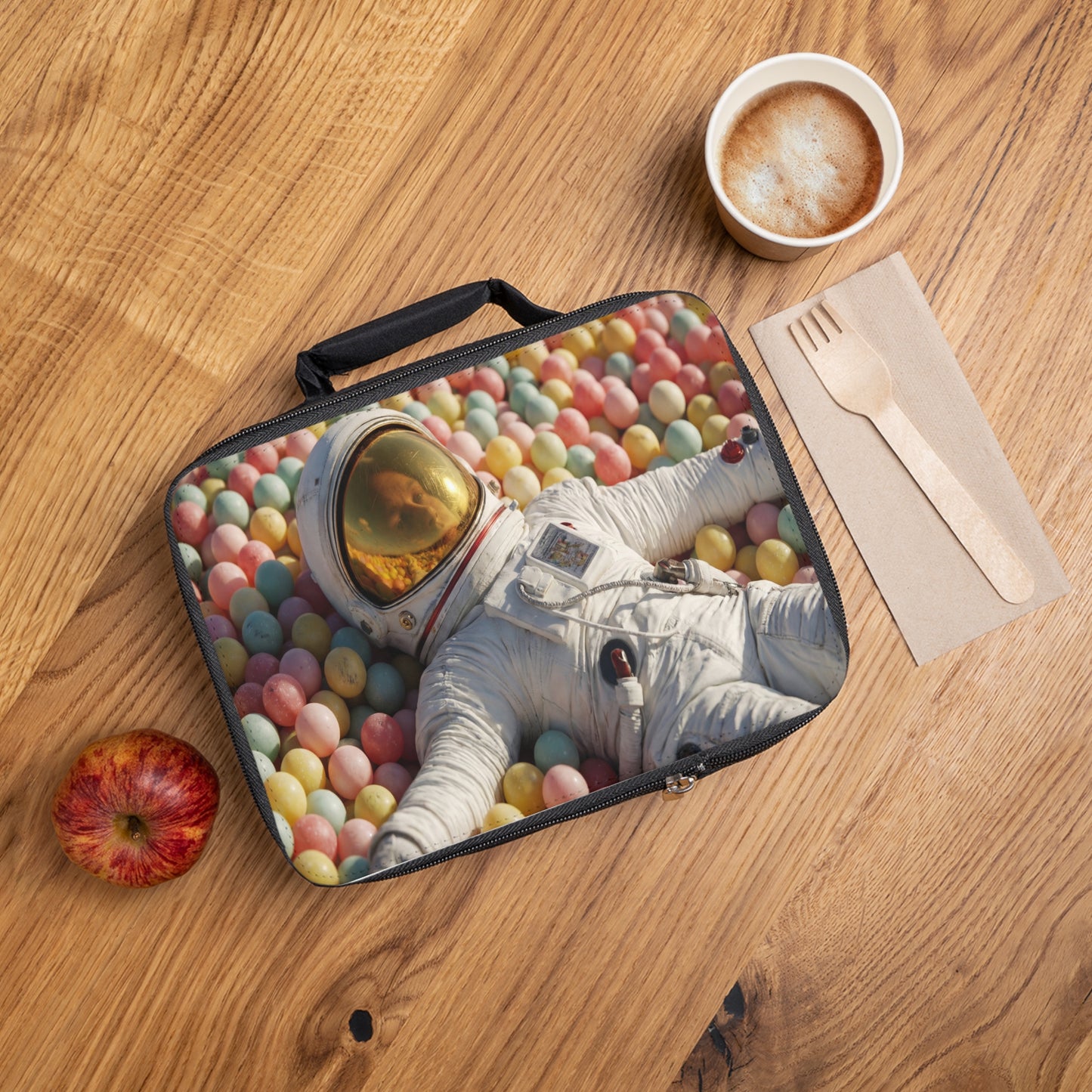 Astronaut in Pastel Ball Pit Lunch Bag – Weightless Wonderlands