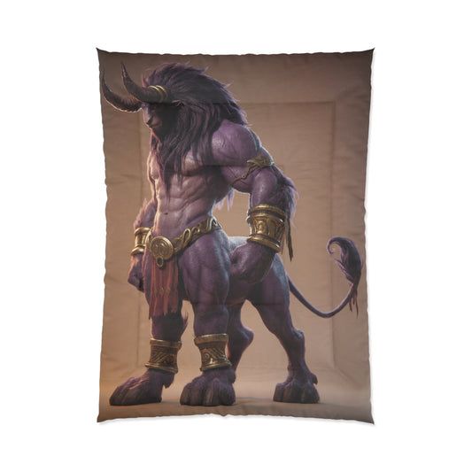 Regal Minotaur Comforter – Purple Throne of Strength