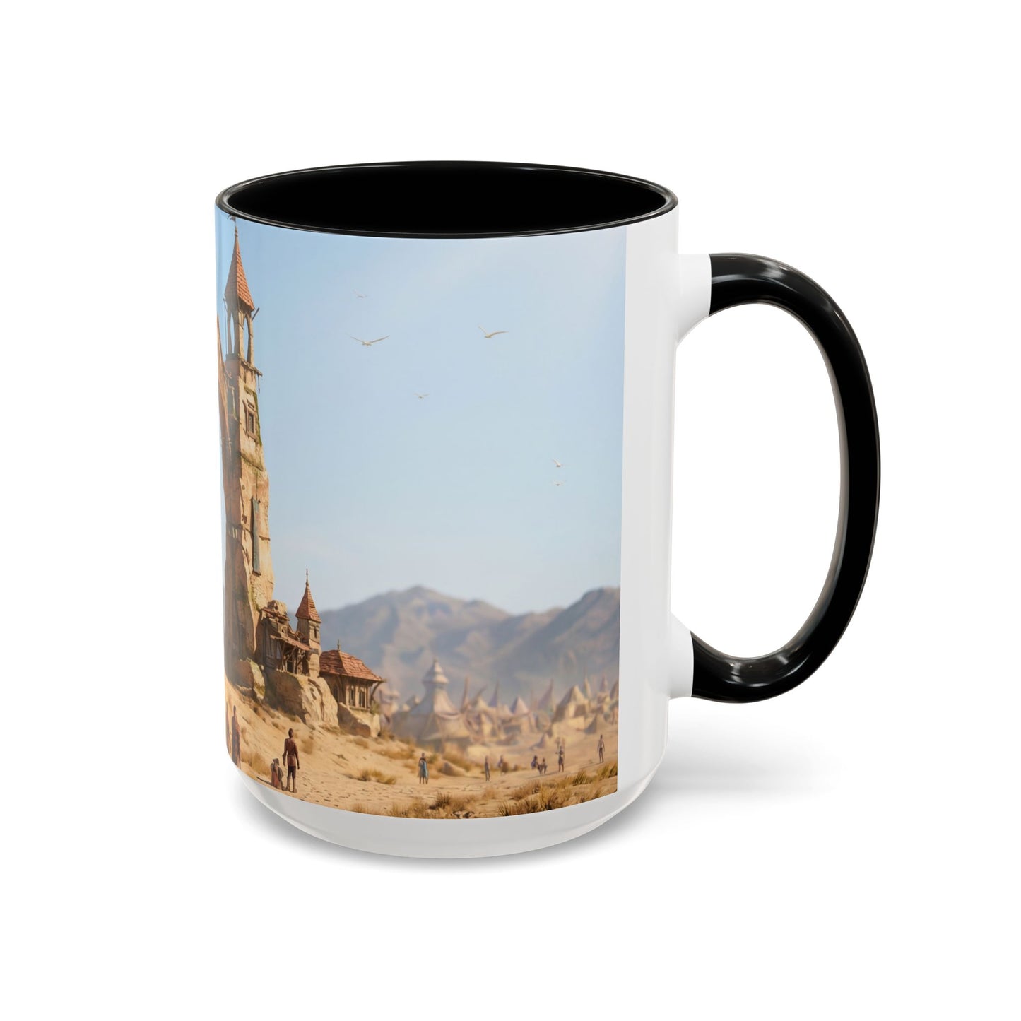 Desert Sentinel Archway Accent Coffee Mug (11, 15oz) – Sun-Scorched Cityscape